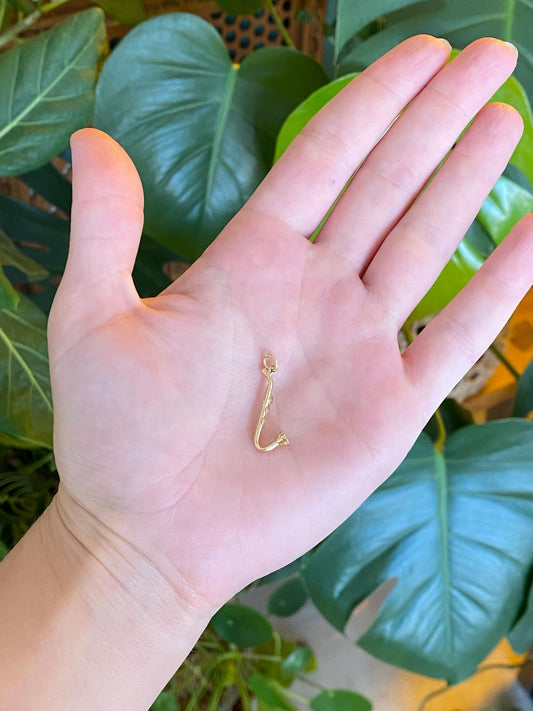 Vintage Solid 10k Yellow Gold Saxophone Charm