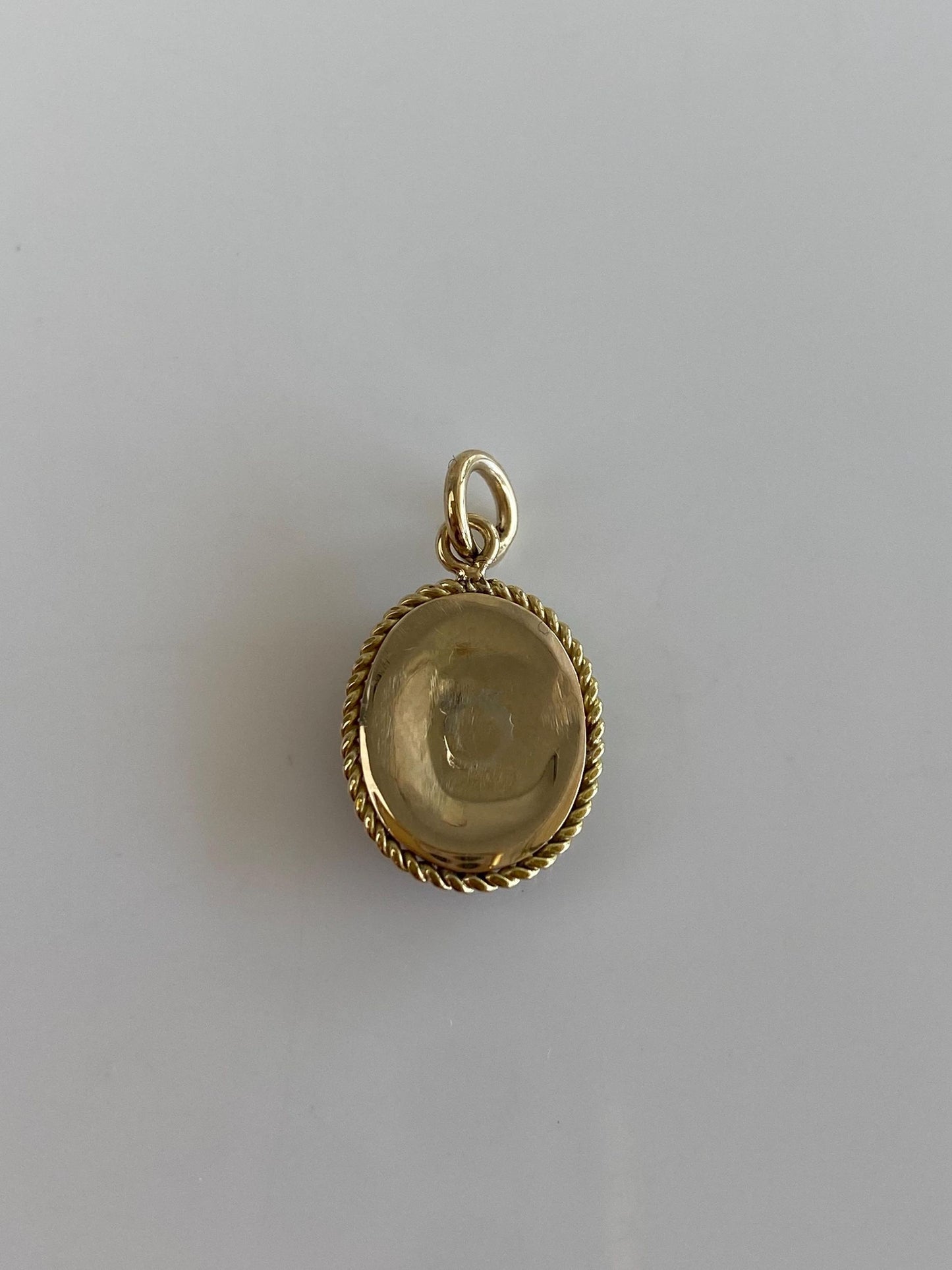 Vintage Solid 10k Yellow Gold Sunstone Mosaic Floral Cufflink Charm