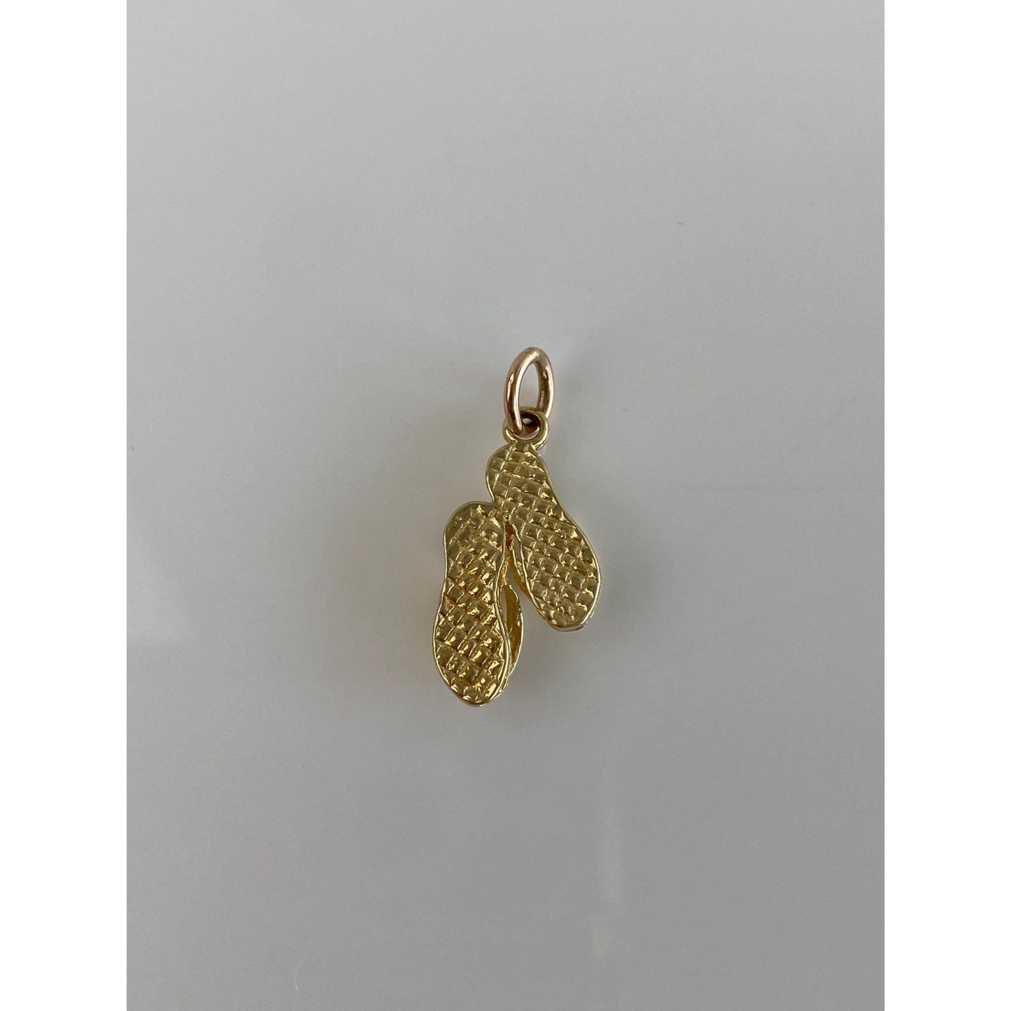Vintage Solid 10k Yellow Gold Flip Flop Charm