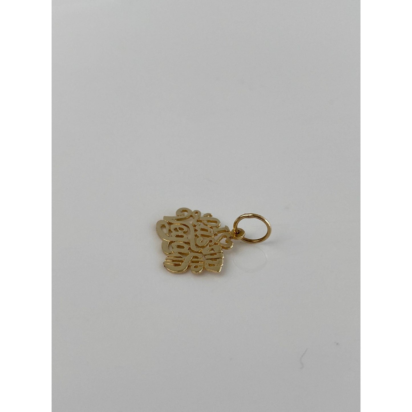 Vintage Solid 14k Yellow Gold Las Vegas Charm