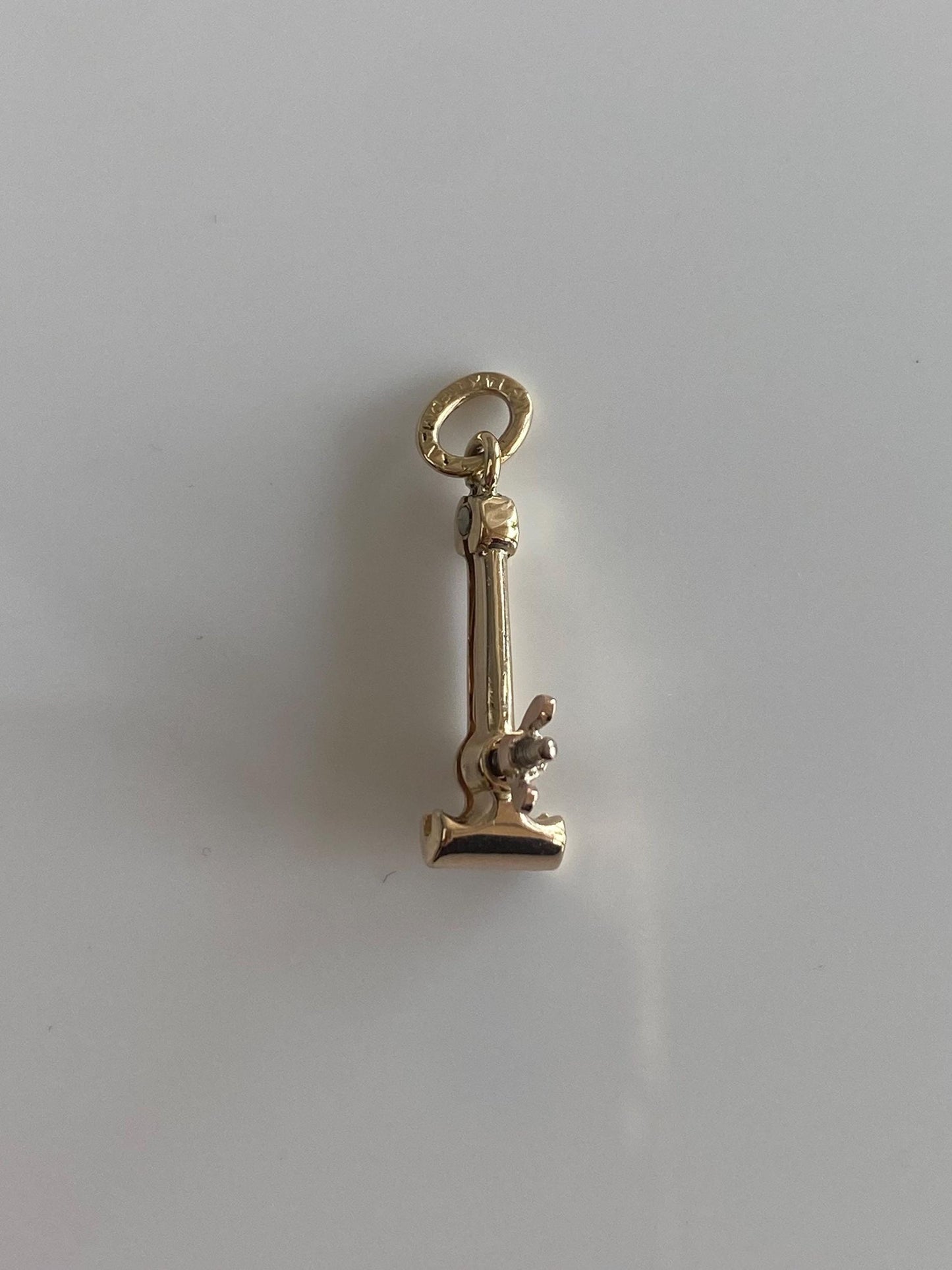 Vintage 9k Yellow Gold Articulated Vice Charm