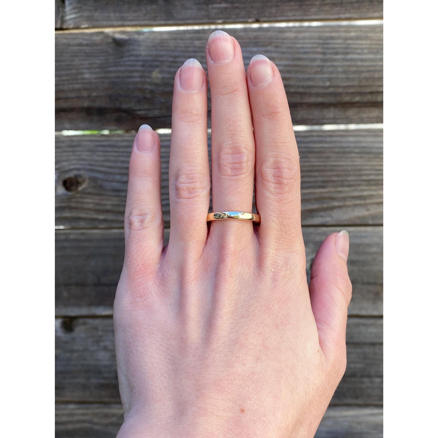 Vintage Solid 14k Yellow Gold Ring Band - Size 11