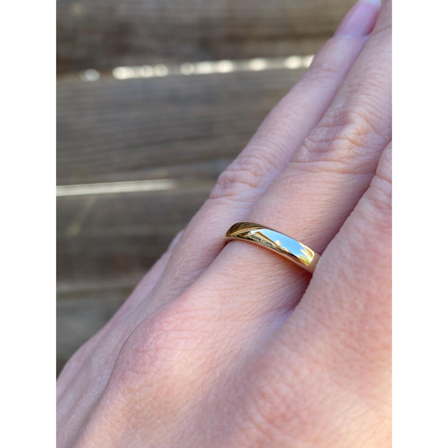 Vintage Solid 14k Yellow Gold Ring Band - Size 11