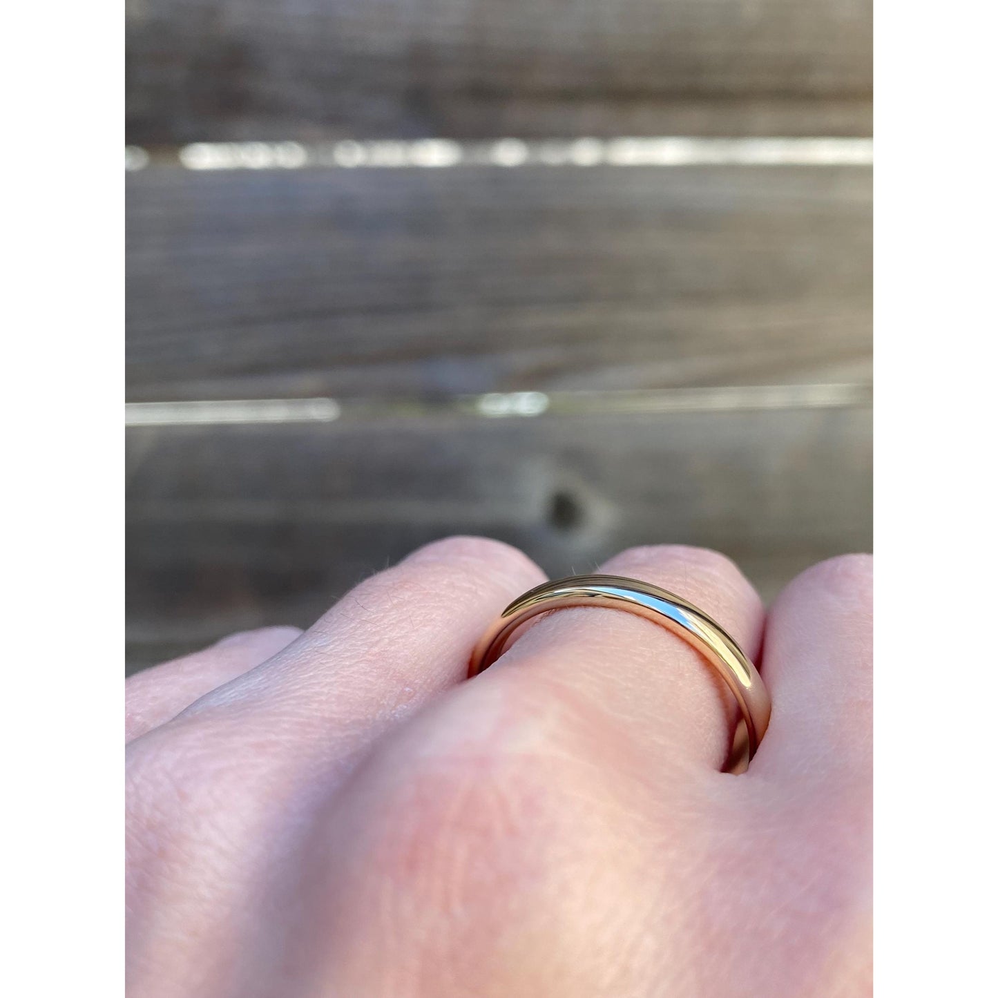 Vintage Solid 14k Yellow Gold Ring Band - Size 11