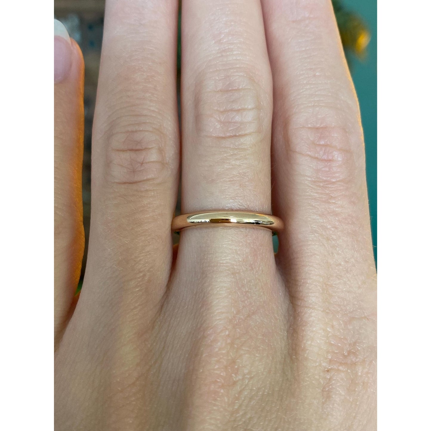 Vintage Solid 10k Yellow Gold Ring Band - Size 6.75