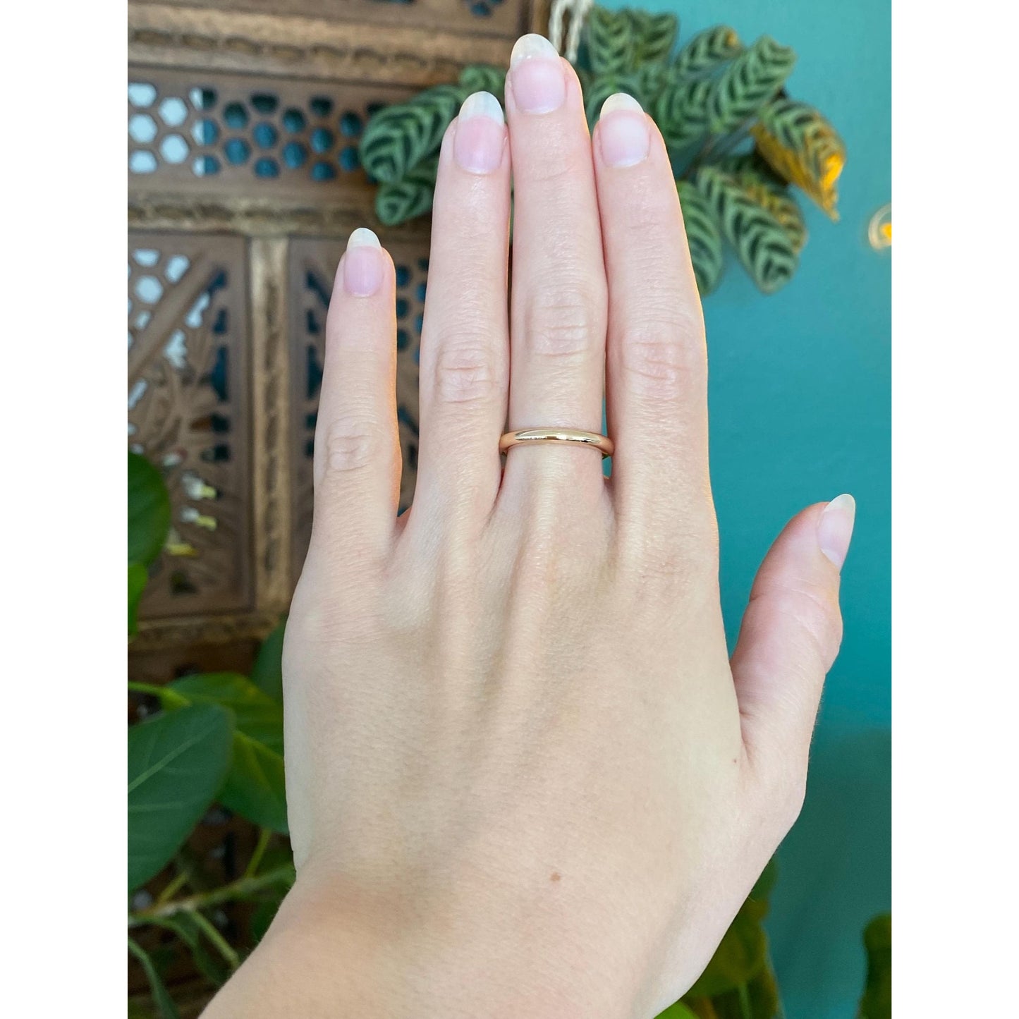 Vintage Solid 10k Yellow Gold Ring Band - Size 6.75