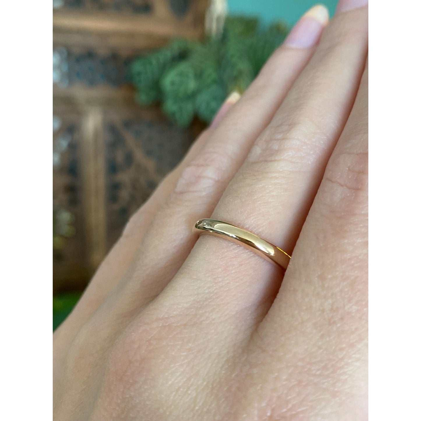 Vintage Solid 10k Yellow Gold Ring Band - Size 6.75