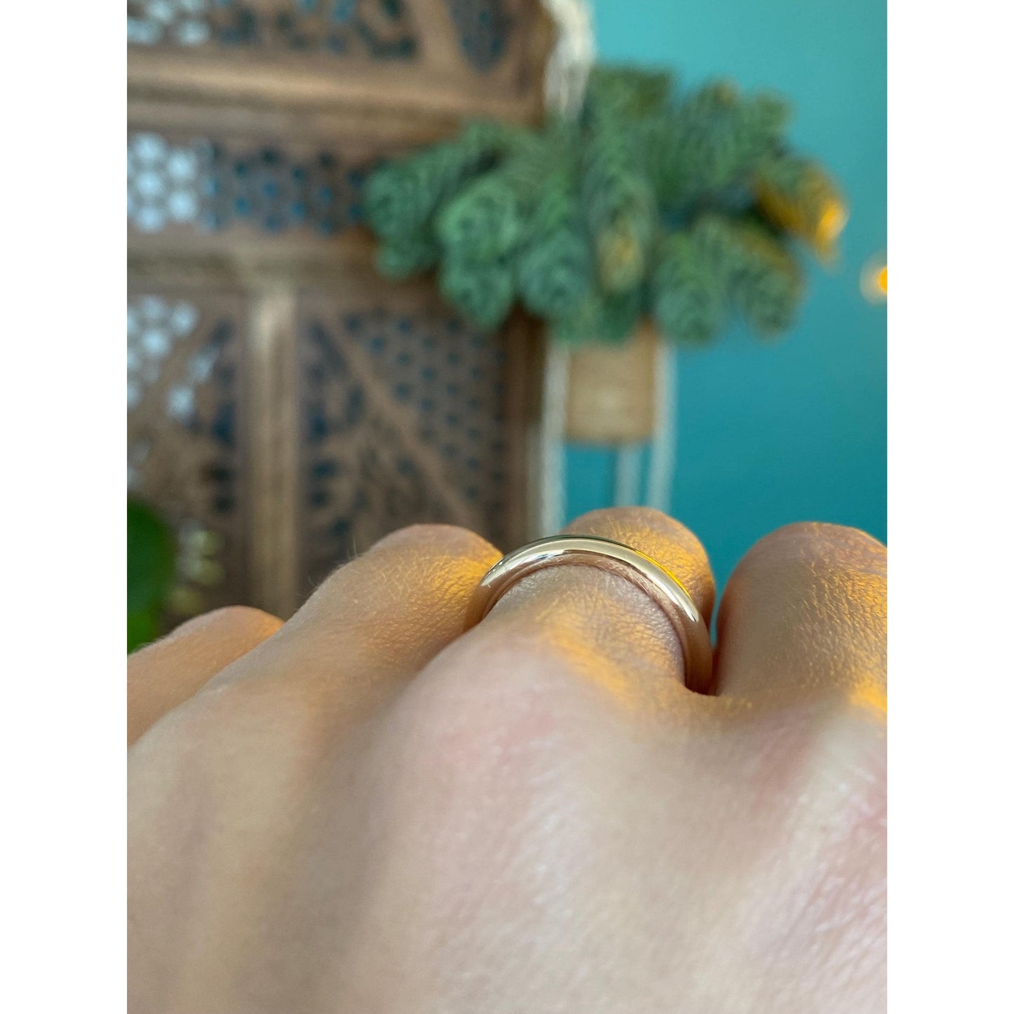 Vintage Solid 10k Yellow Gold Ring Band - Size 6.75