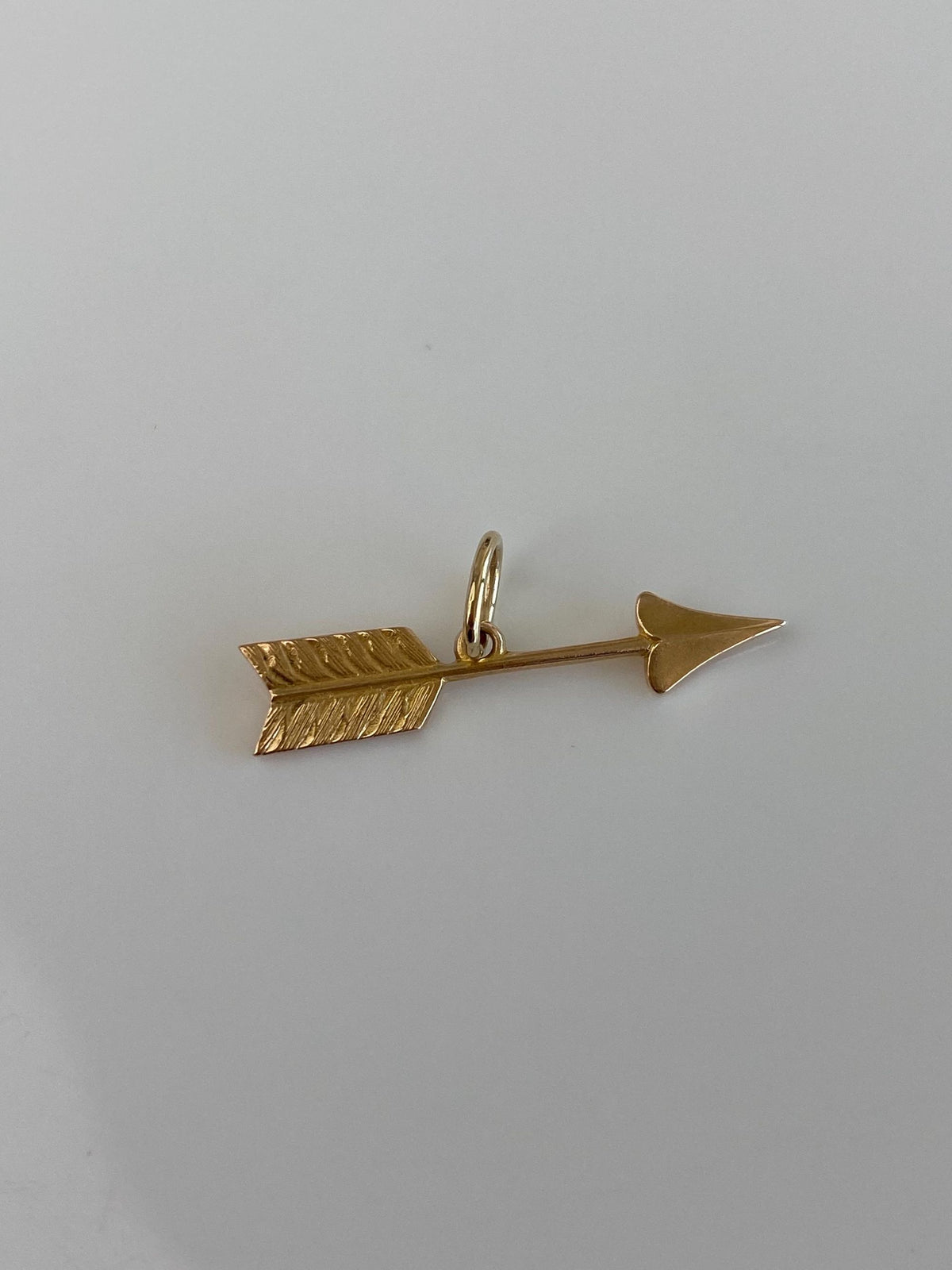 Vintage Solid 10k Yellow Gold Arrow Charm