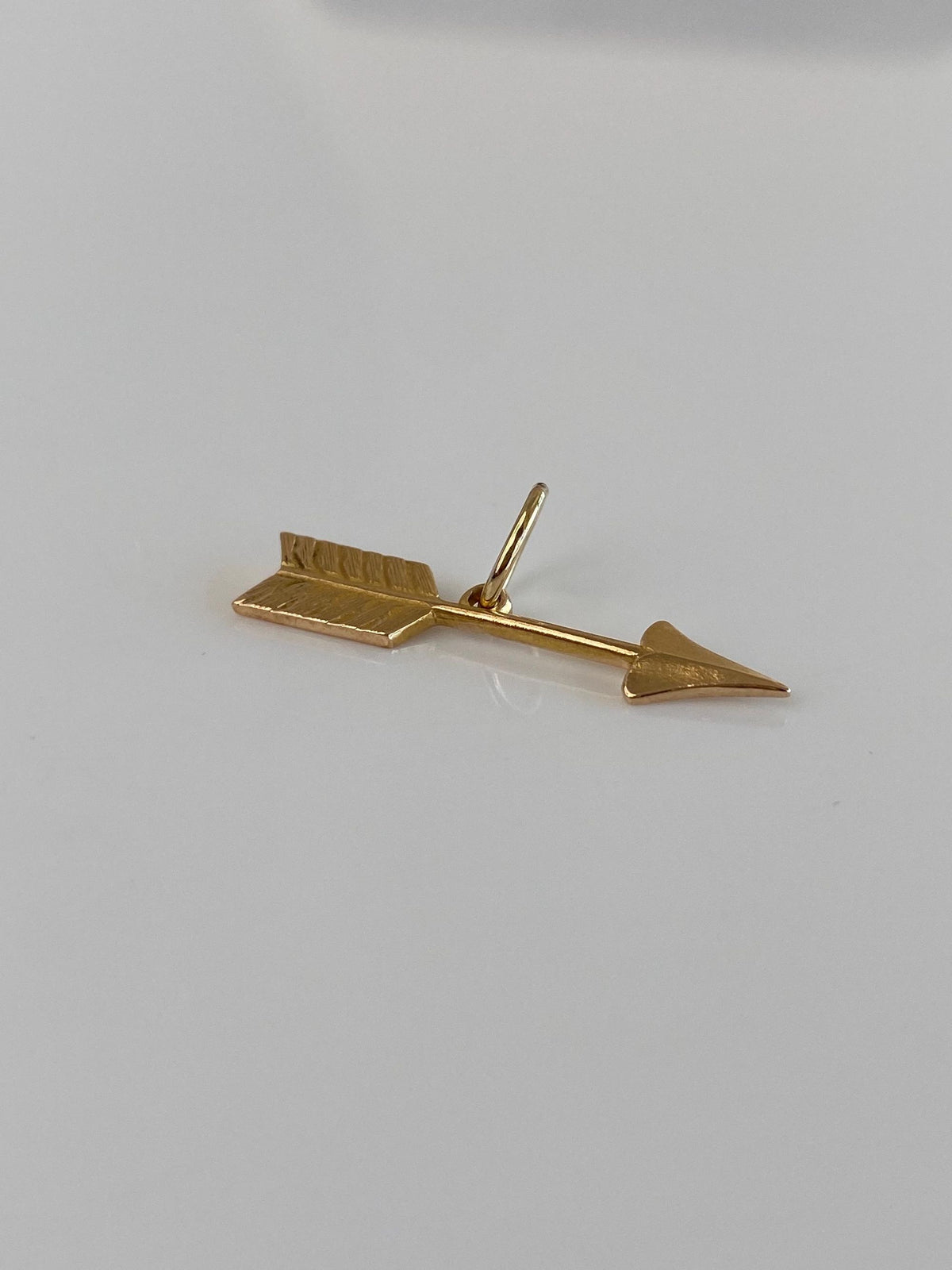 Vintage Solid 10k Yellow Gold Arrow Charm