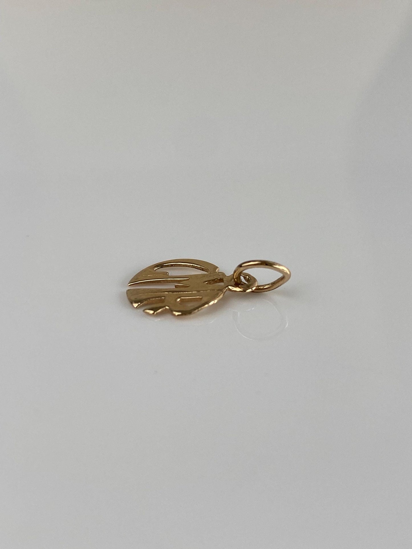 Vintage Solid 14k Yellow Gold Monogram Charm