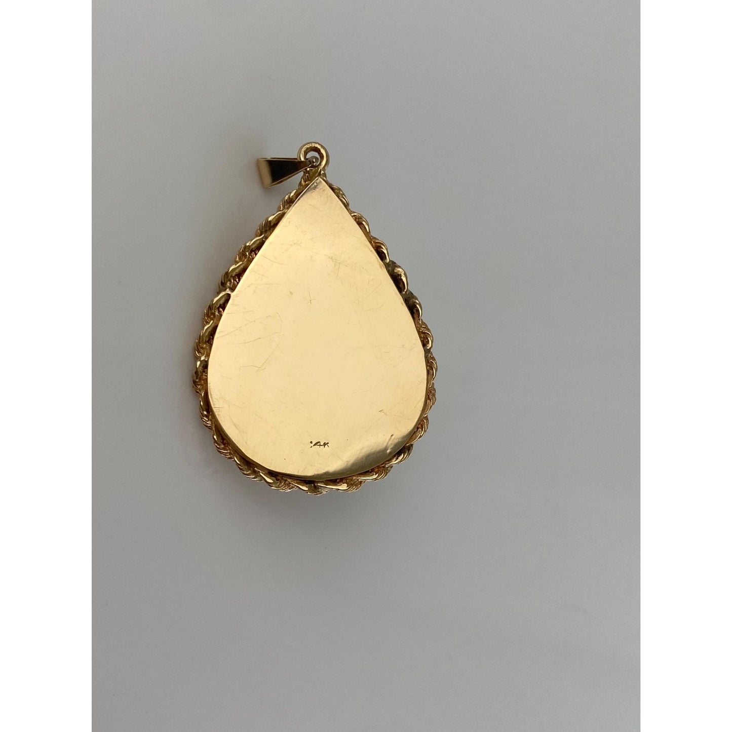 Vintage Solid 14k Yellow Gold Purple Sapphire Locket Charm