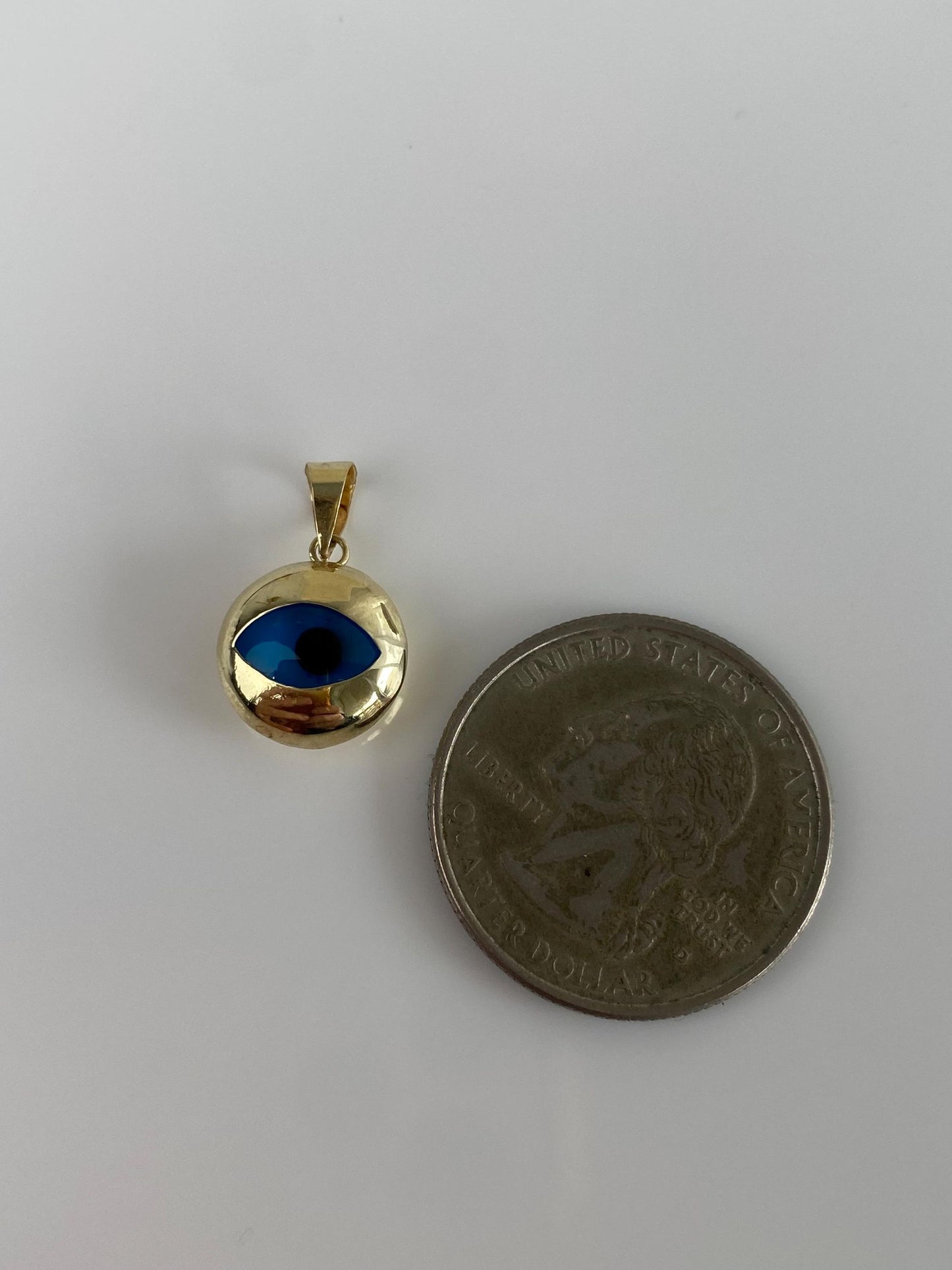 Vintage 14k Yellow Gold Evil Eye Charm