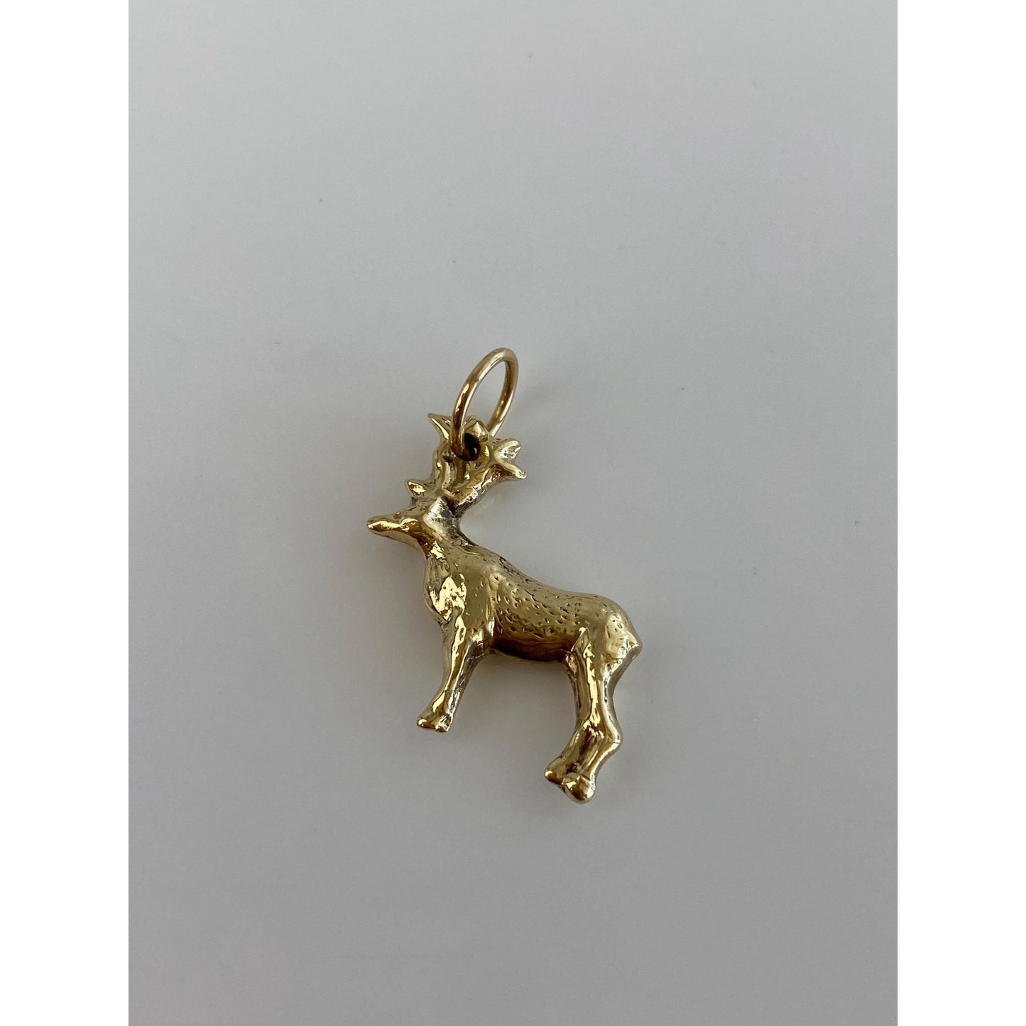 Vintage 14k Yellow Gold Buck Deer Charm