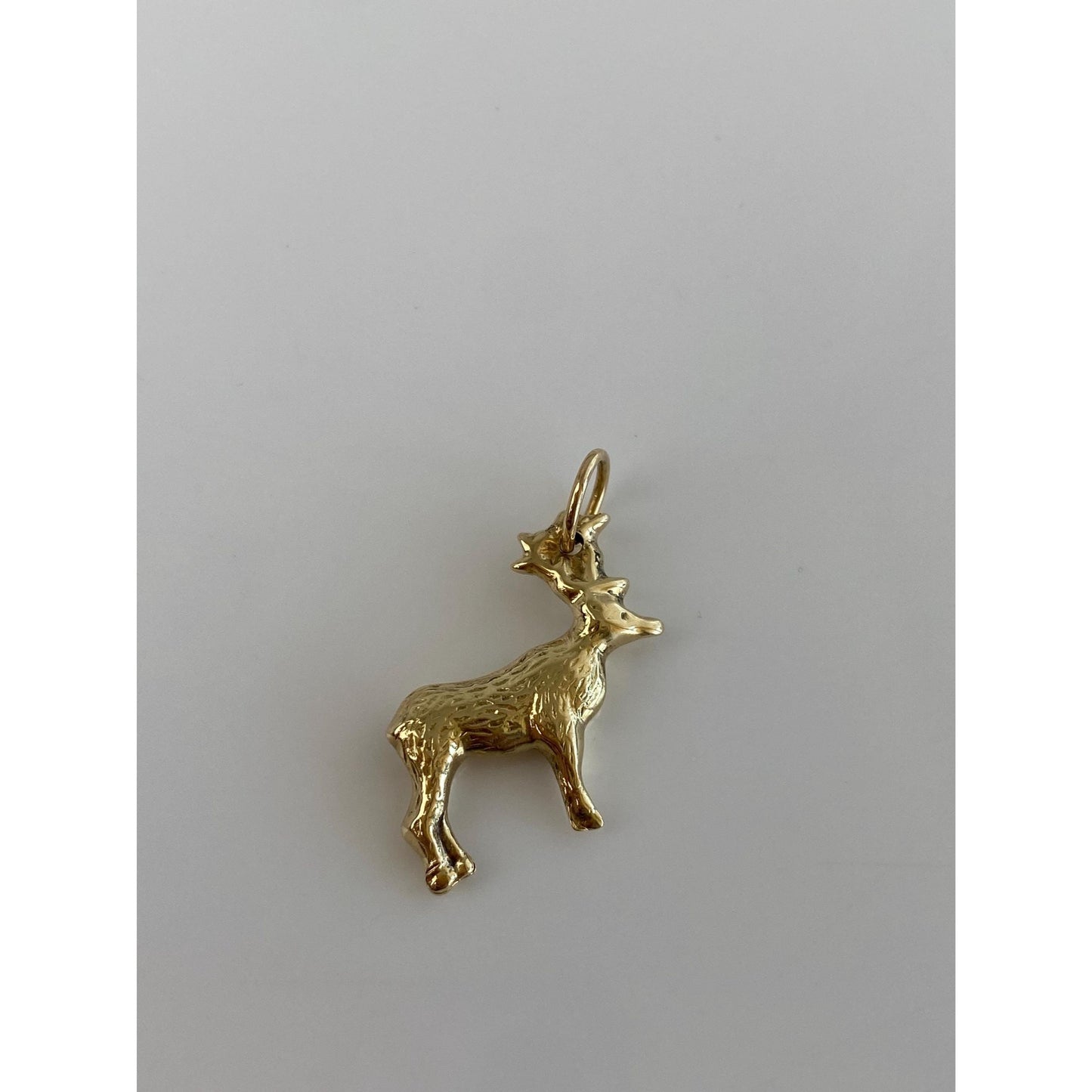 Vintage 14k Yellow Gold Buck Deer Charm