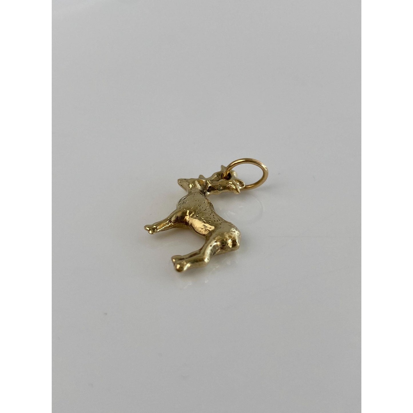 Vintage 14k Yellow Gold Buck Deer Charm