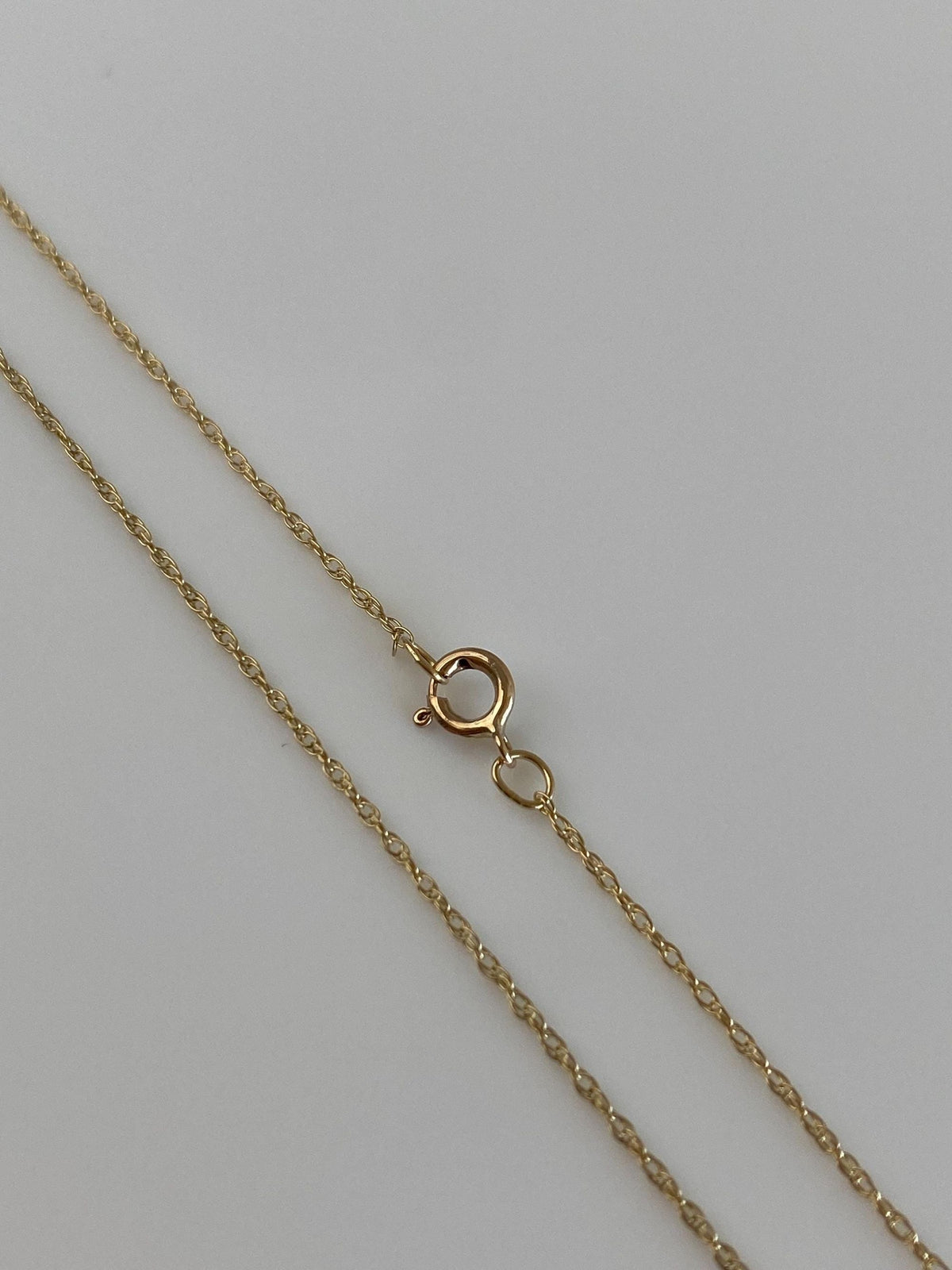 Vintage Solid 10k Yellow Gold Dainty Chain Necklace - 18.25 inches