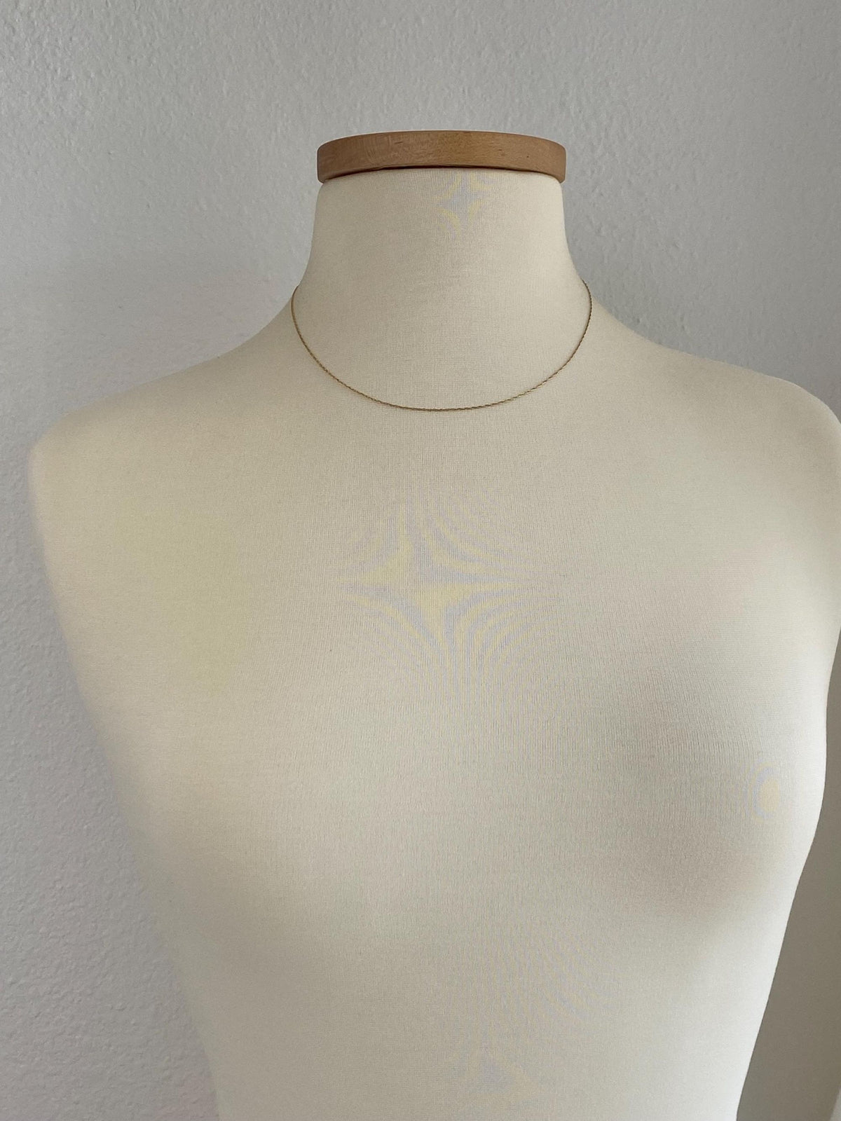 Vintage Solid 14k Yellow Gold Dainty Chain Necklace - 17.75 inches