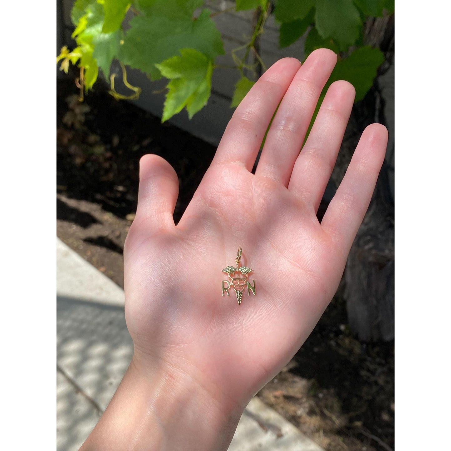 Vintage Solid 14k Yellow Gold Resident Nurse Charm