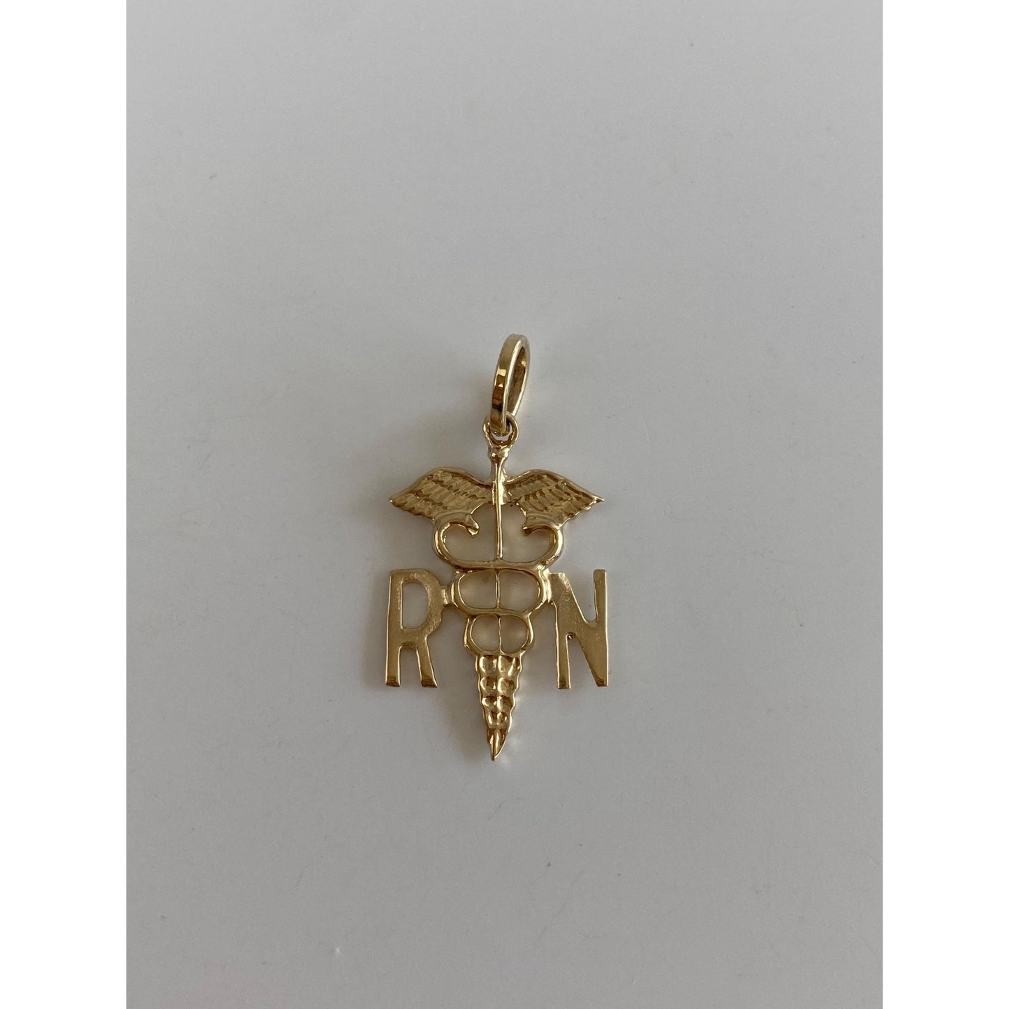Vintage Solid 14k Yellow Gold Resident Nurse Charm