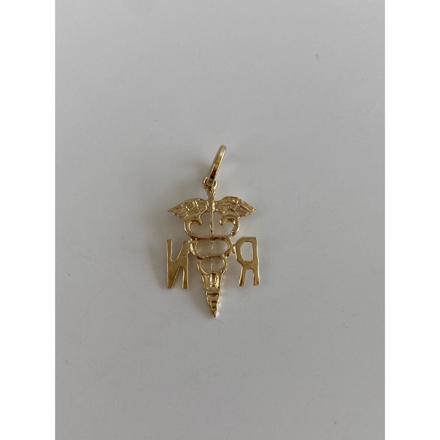 Vintage Solid 14k Yellow Gold Resident Nurse Charm