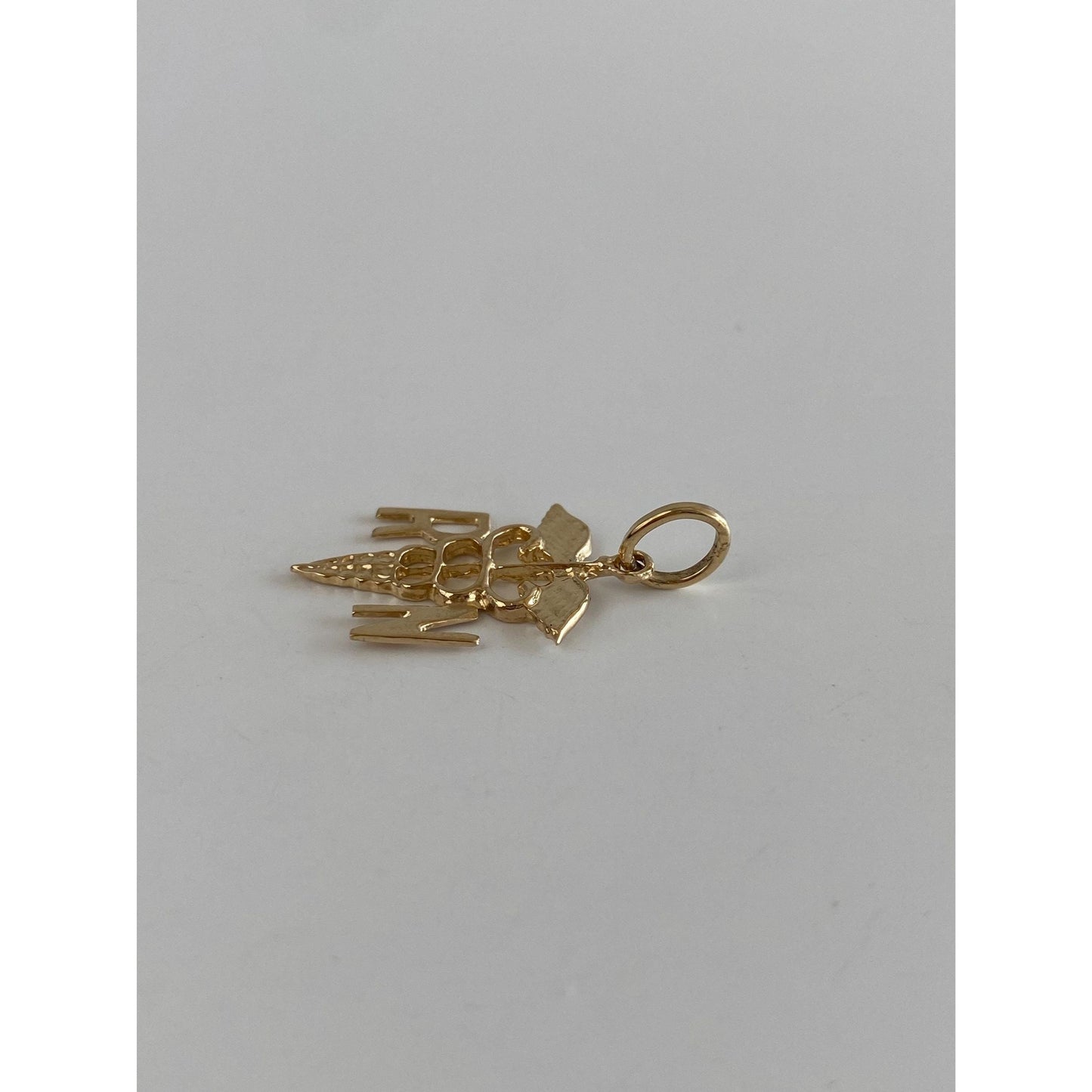Vintage Solid 14k Yellow Gold Resident Nurse Charm
