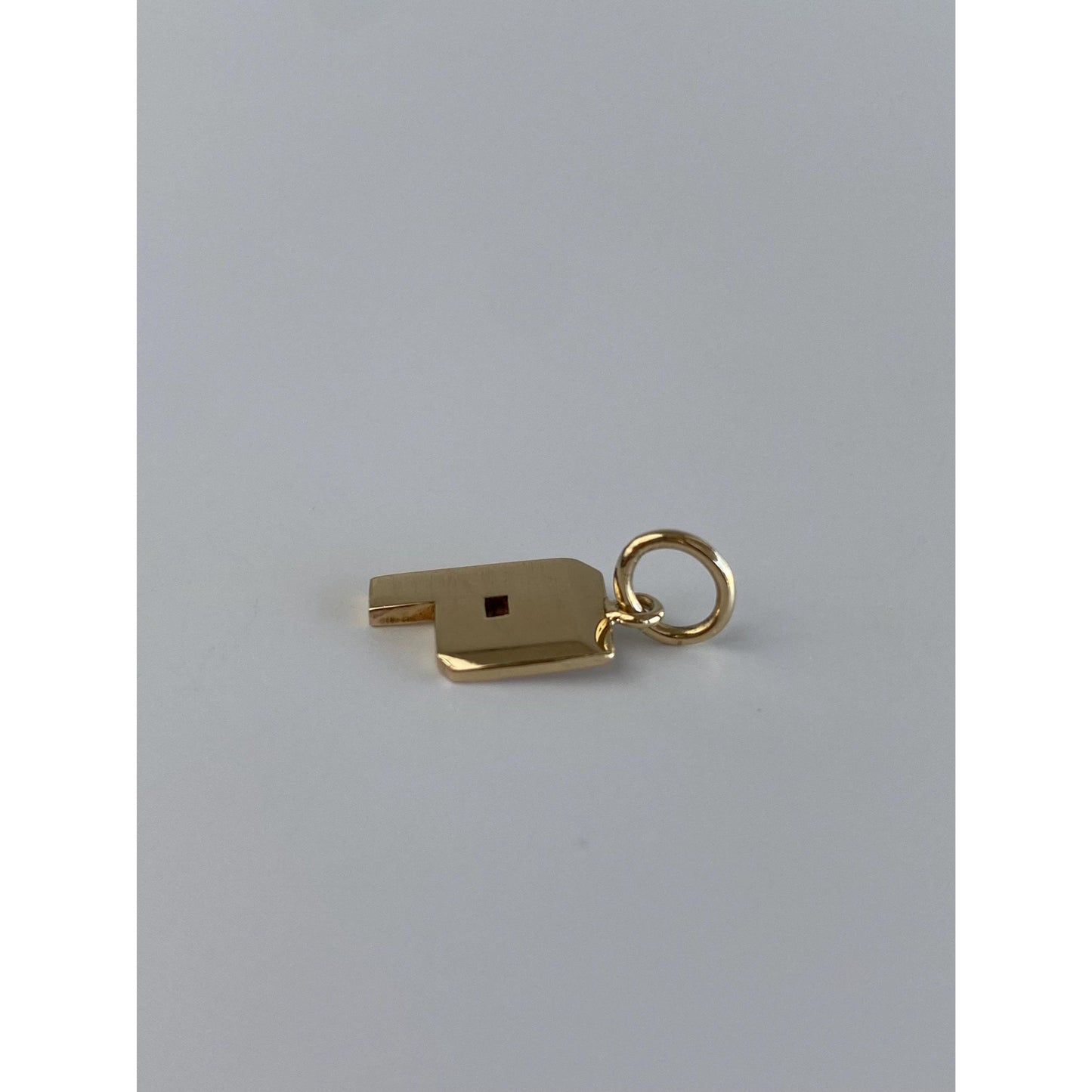Vintage Solid 14k Yellow Gold Initial 'P' Charm
