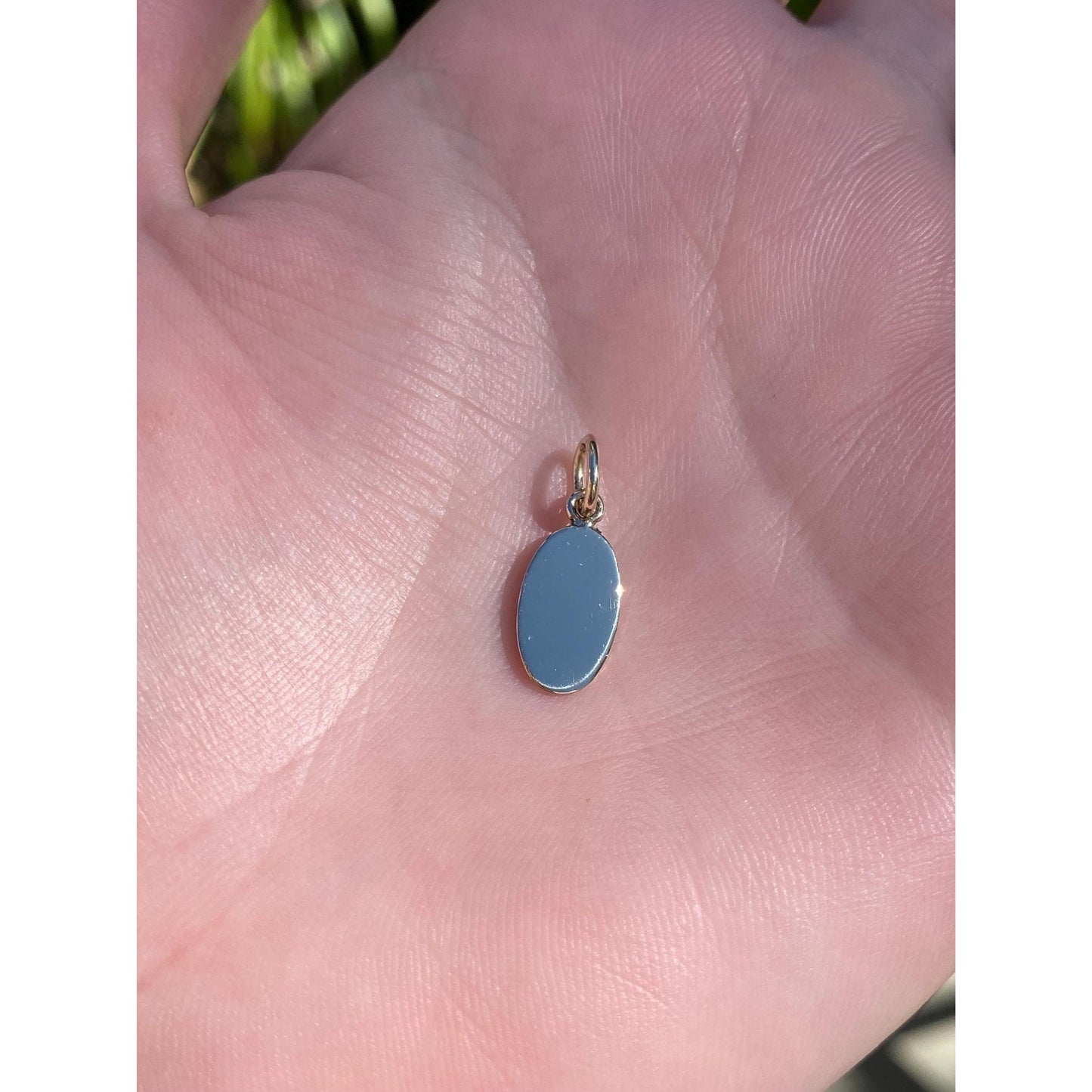 Vintage Solid 9k Yellow Gold Small Cufflink Conversion Charm