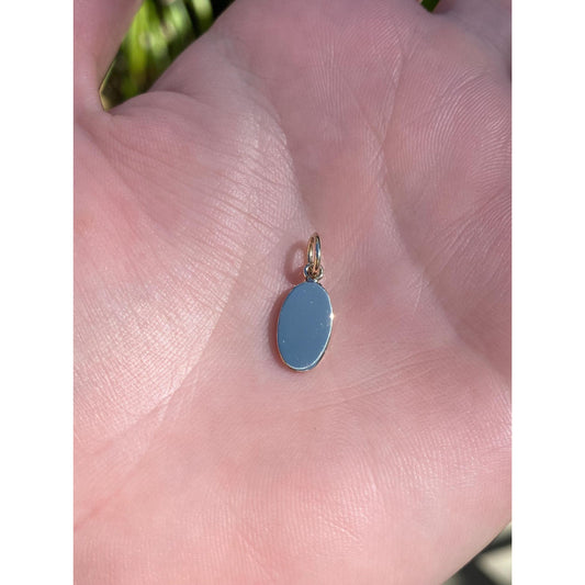 Vintage Solid 9k Yellow Gold Small Cufflink Conversion Charm