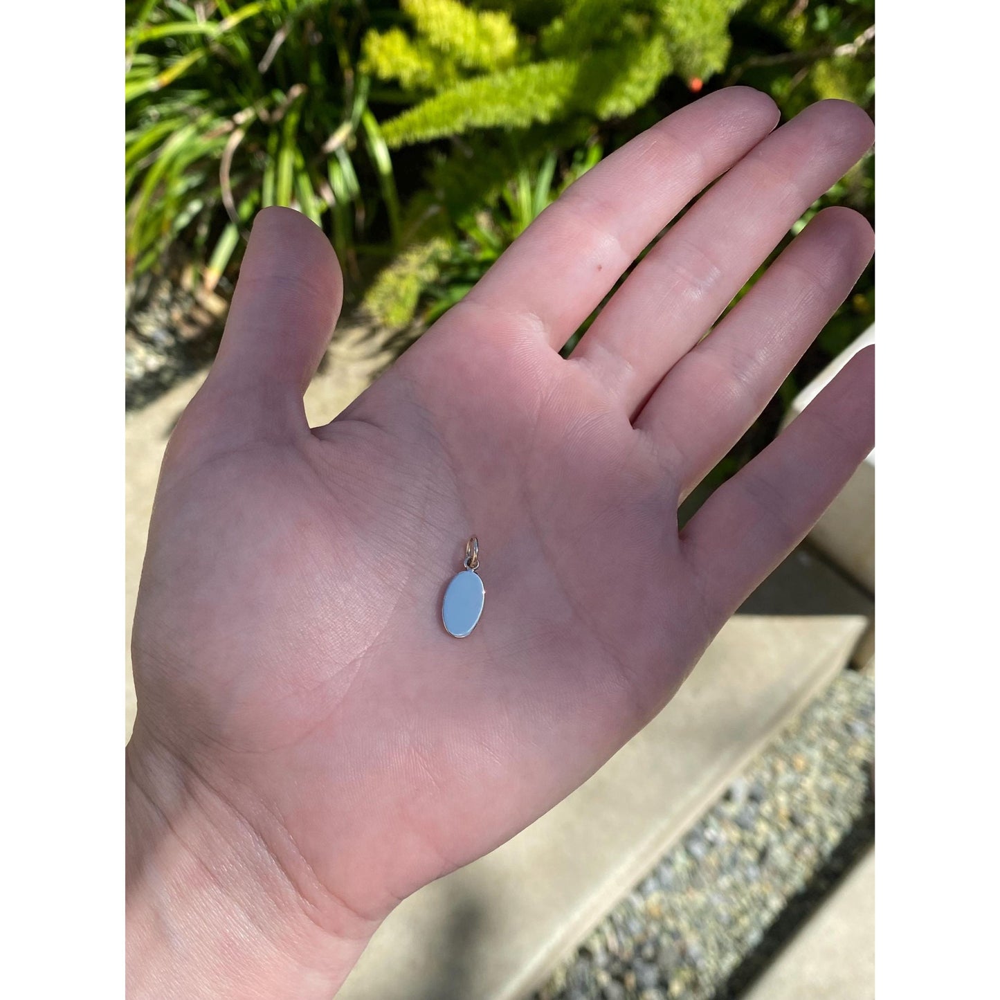 Vintage Solid 9k Yellow Gold Small Cufflink Conversion Charm