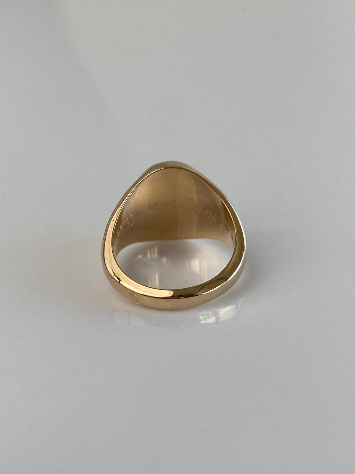 Vintage Solid 14k Yellow Gold The Lankenau Hospital School of Nursing Signet Ring - Size 5