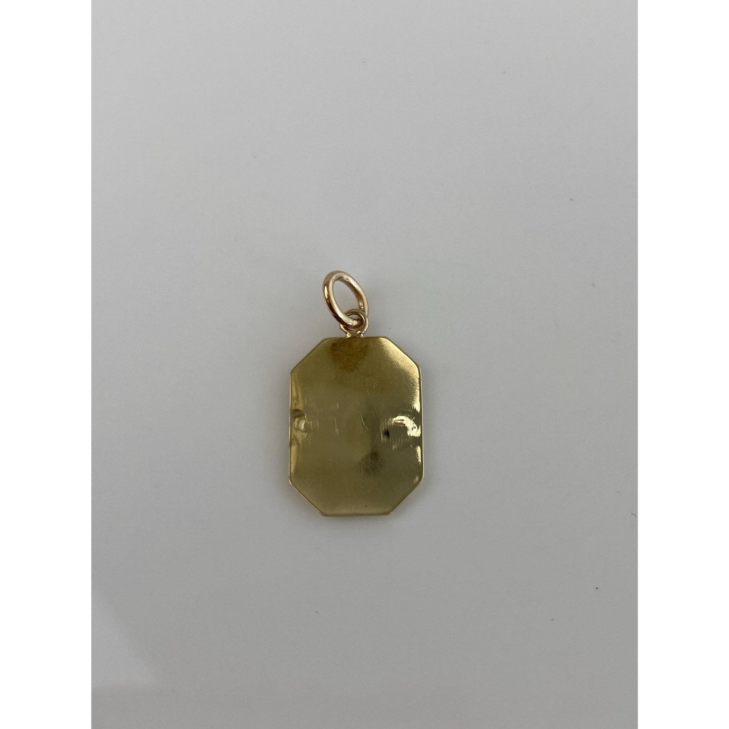 Solid 14k Yellow Gold Monogram Cufflink Conversion Charm