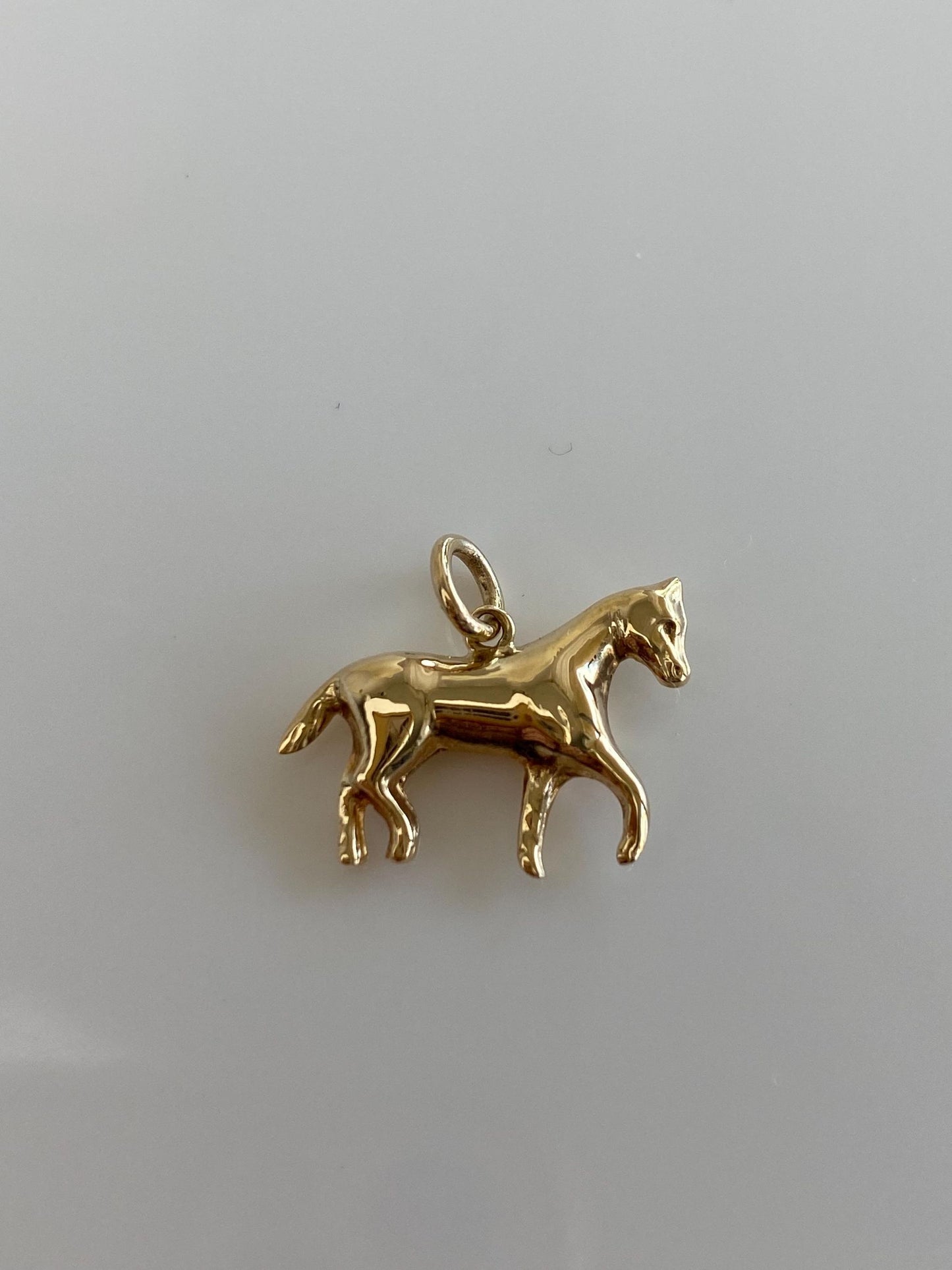 Vintage 14k Yellow Gold Horse Charm