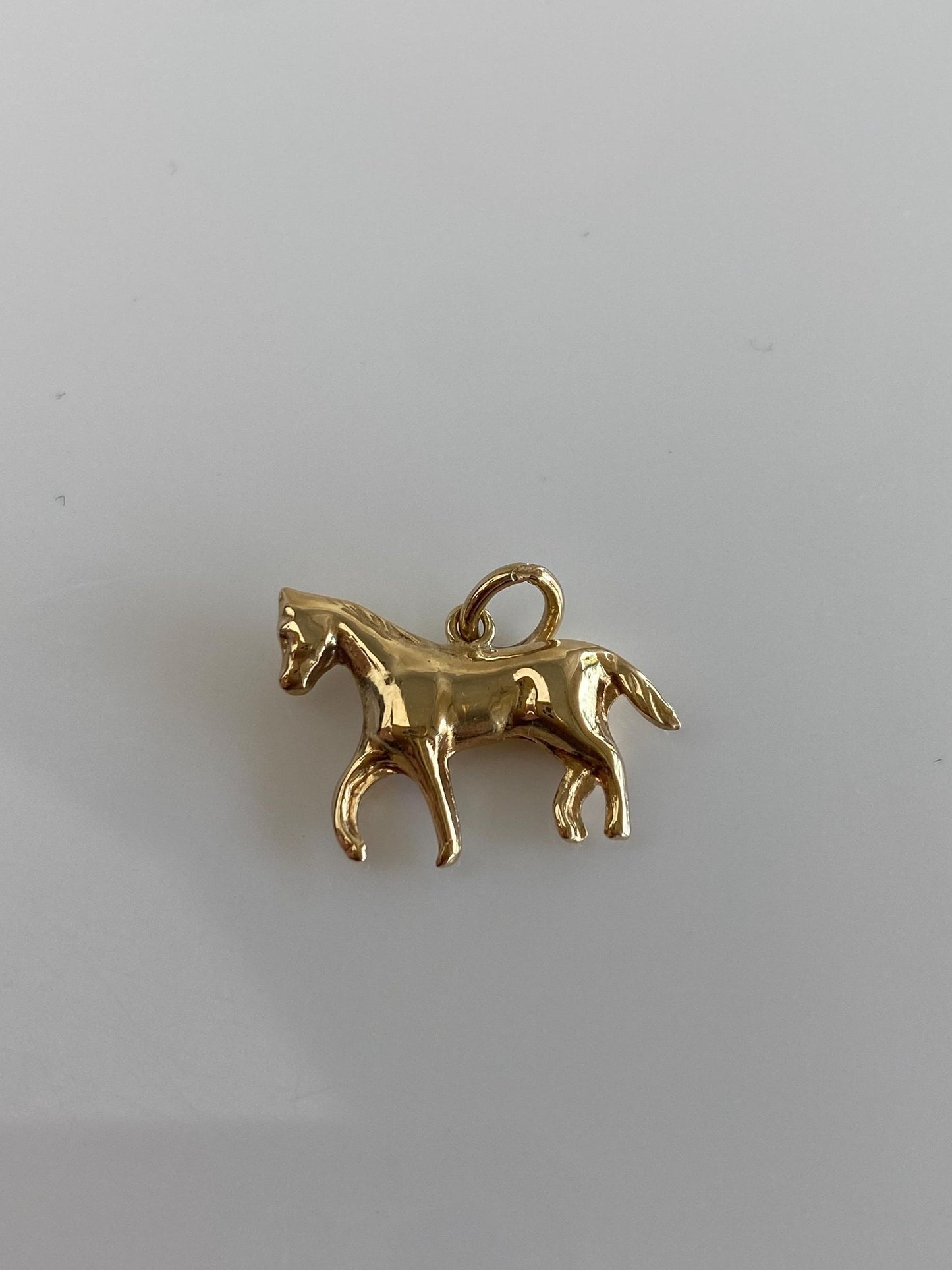 Vintage 14k Yellow Gold Horse Charm