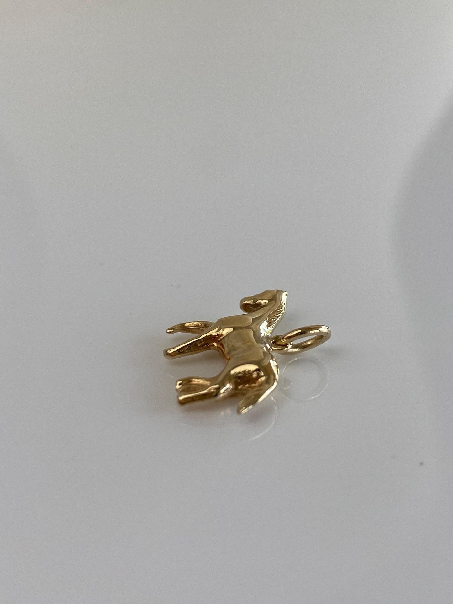 Vintage 14k Yellow Gold Horse Charm