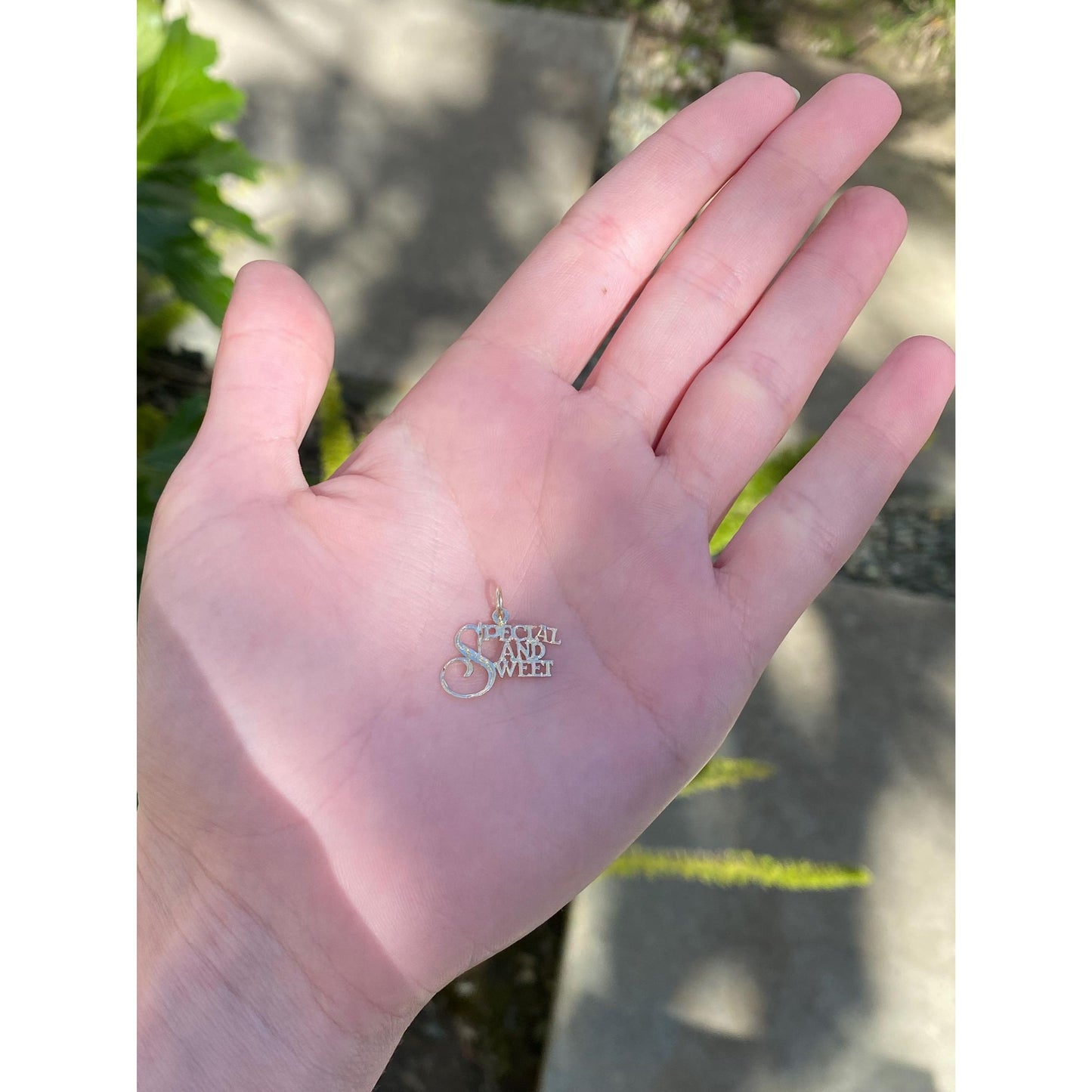 Solid 14k Yellow Gold 'Special & Sweet' Charm