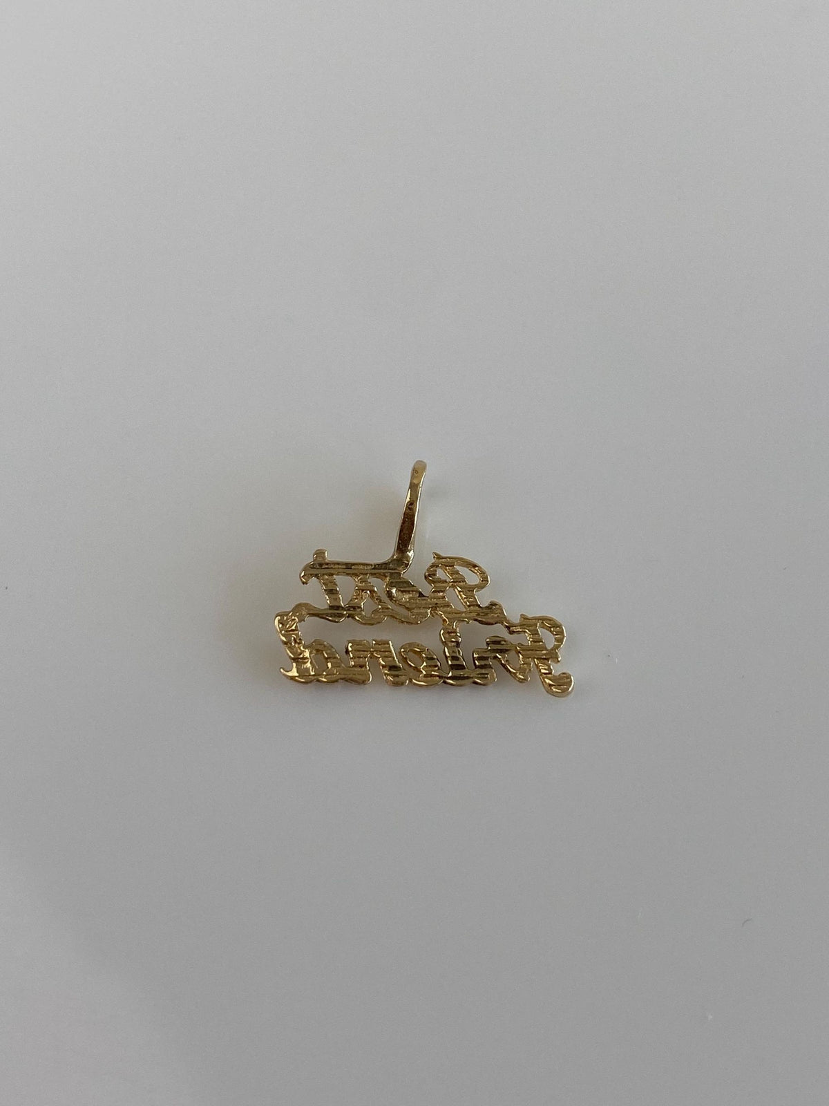 Vintage Solid 14k Yellow Gold Best Friend Charm