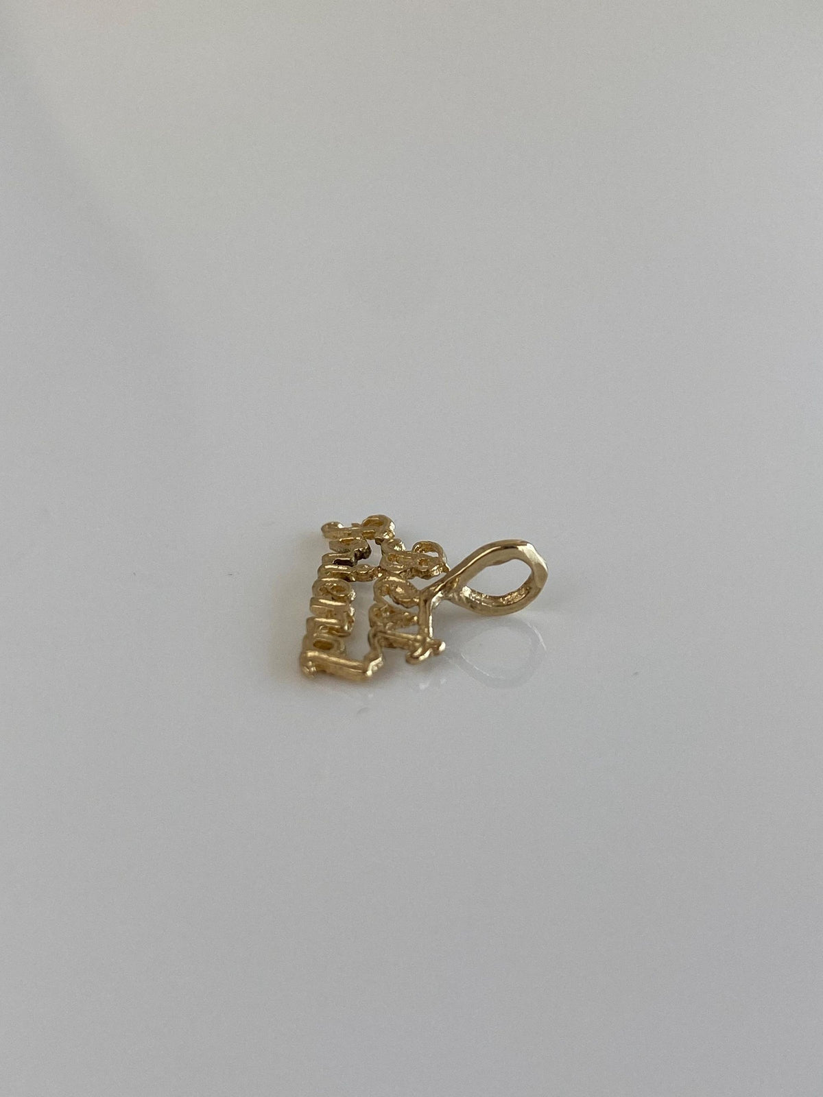 Vintage Solid 14k Yellow Gold Best Friend Charm