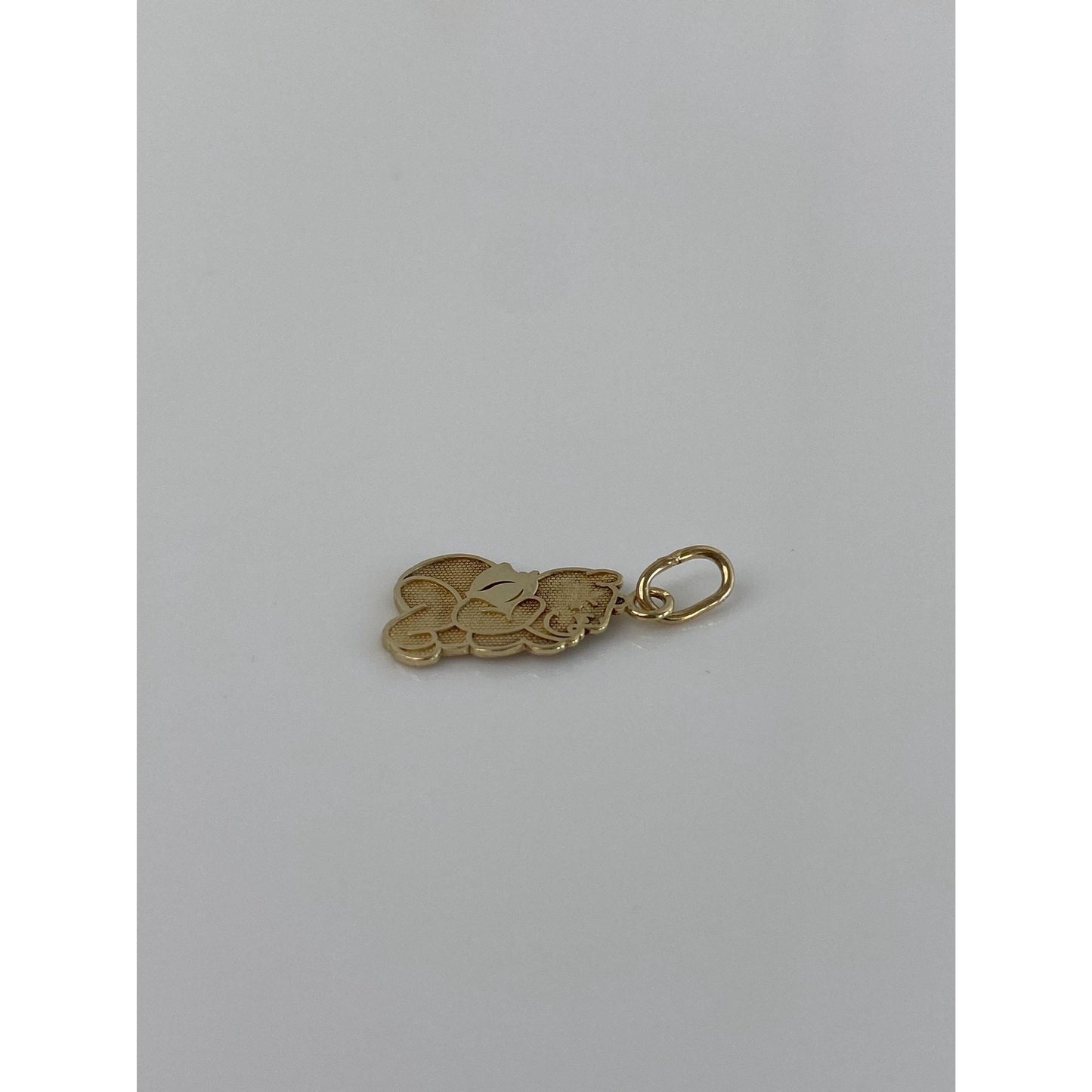 Solid 14k Yellow Gold Winnie The Pooh Charm
