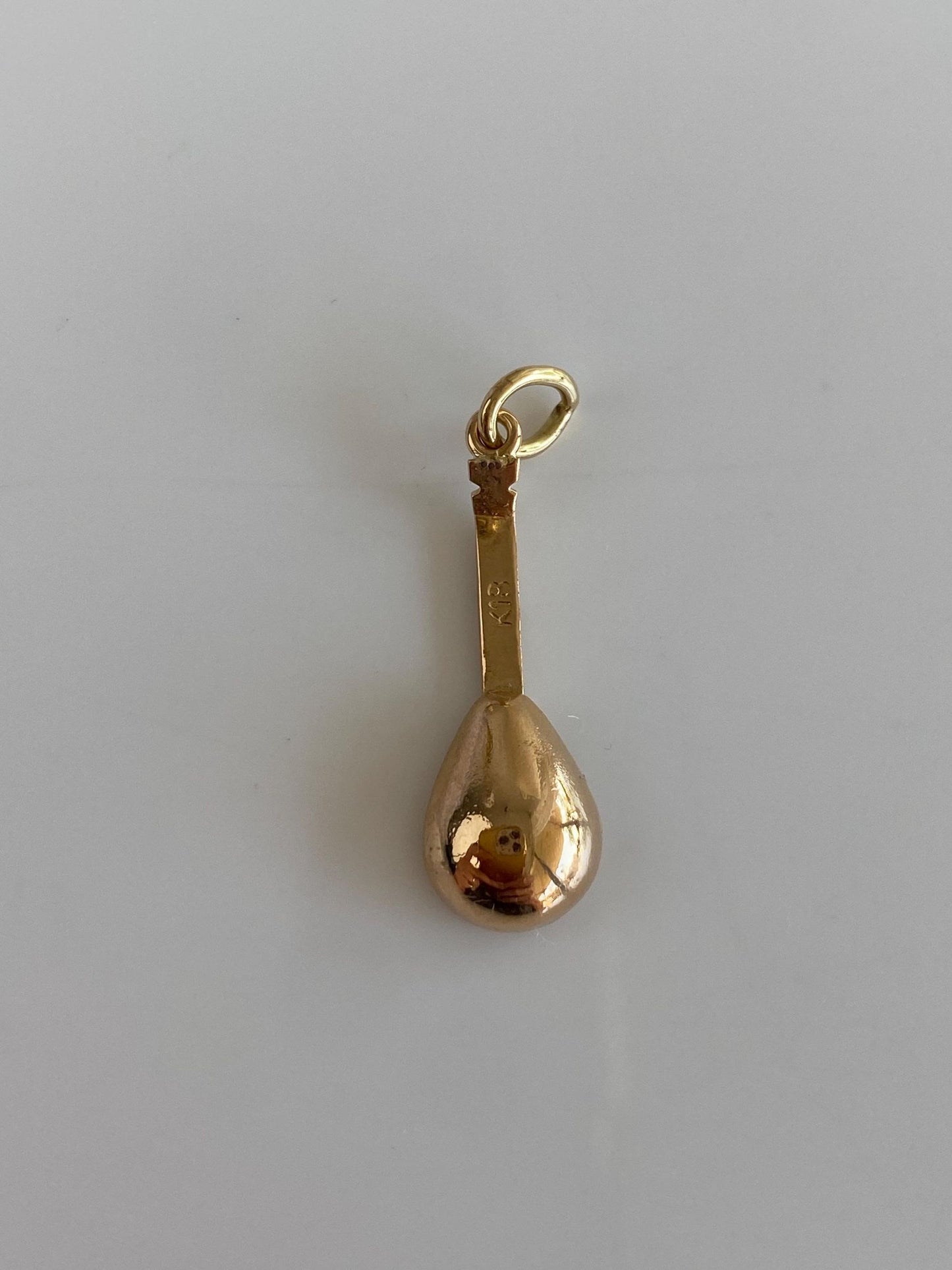 Vintage 18k Yellow Gold Guitar Charm