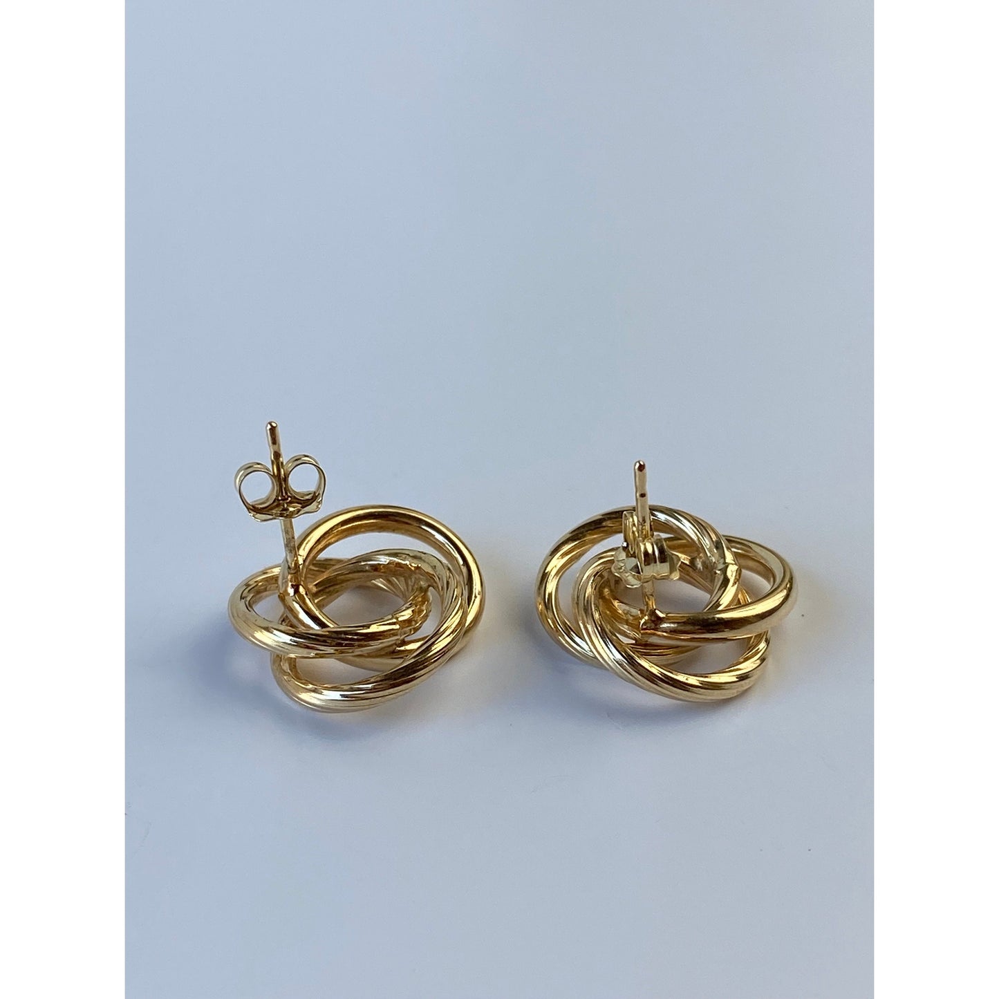 Vintage 14k Yellow Gold Knot Stud Earrings