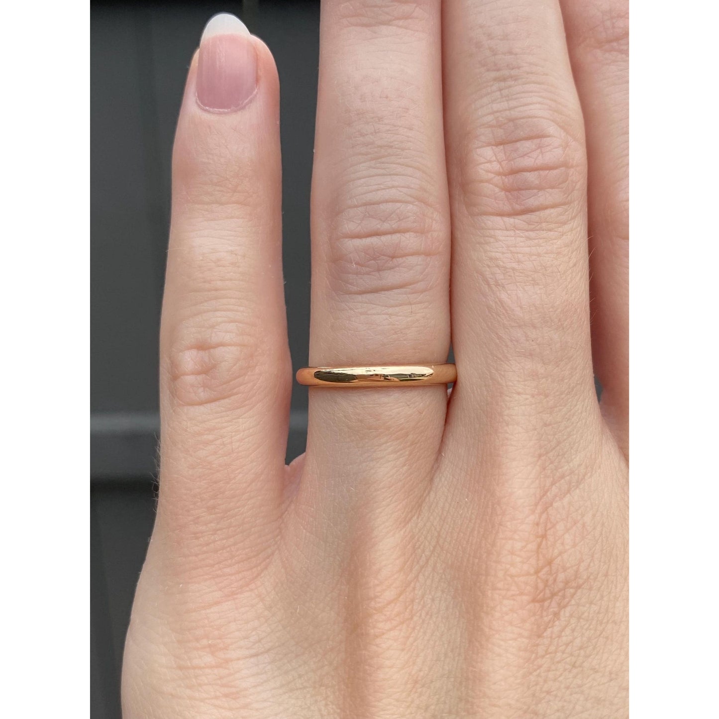 Vintage Solid 14k Yellow Gold Ring Band - Size 5.5