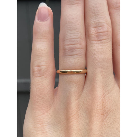 Vintage Solid 14k Yellow Gold Ring Band - Size 5.5