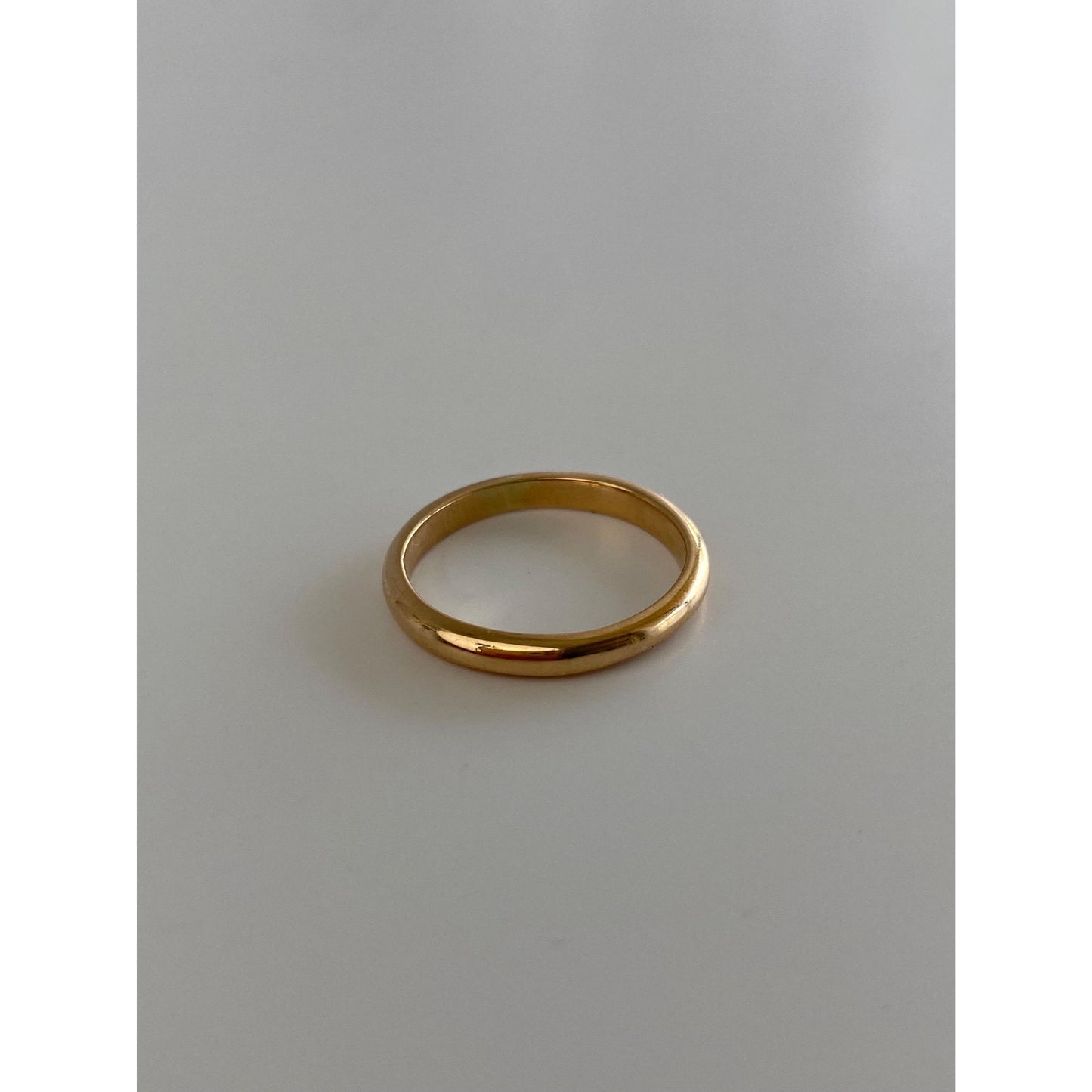 Vintage Solid 14k Yellow Gold Ring Band - Size 5.5