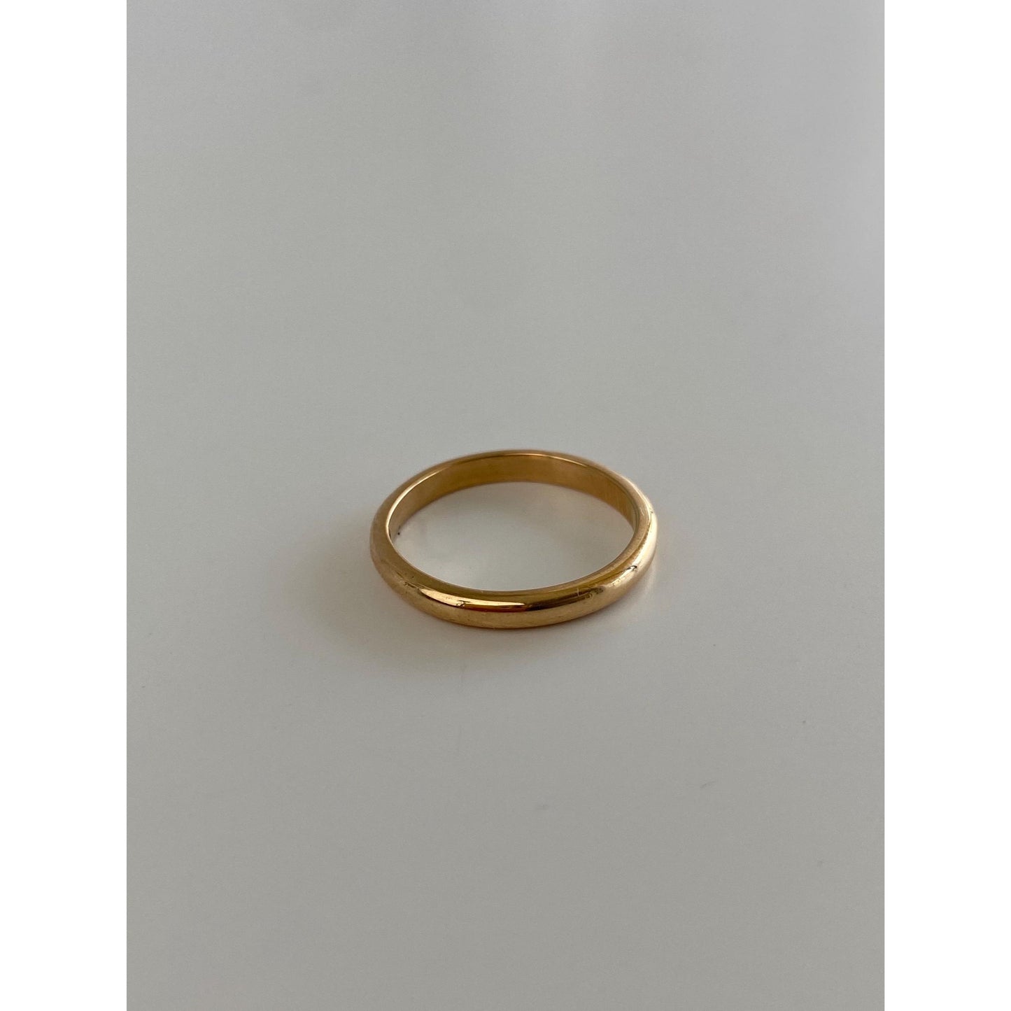 Vintage Solid 14k Yellow Gold Ring Band - Size 5.5