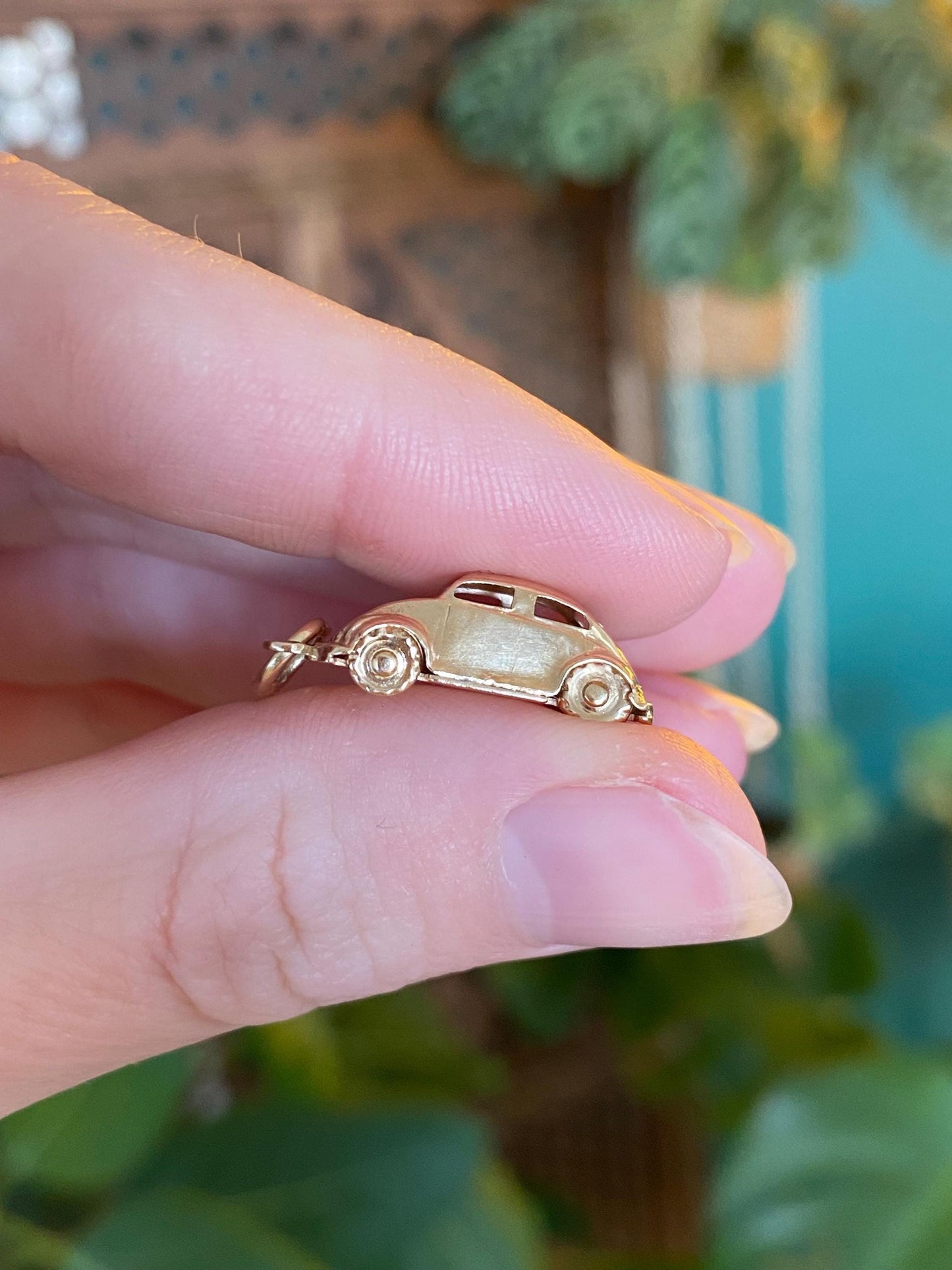 Vintage 14k Yellow Gold Bug Beetle Car Charm