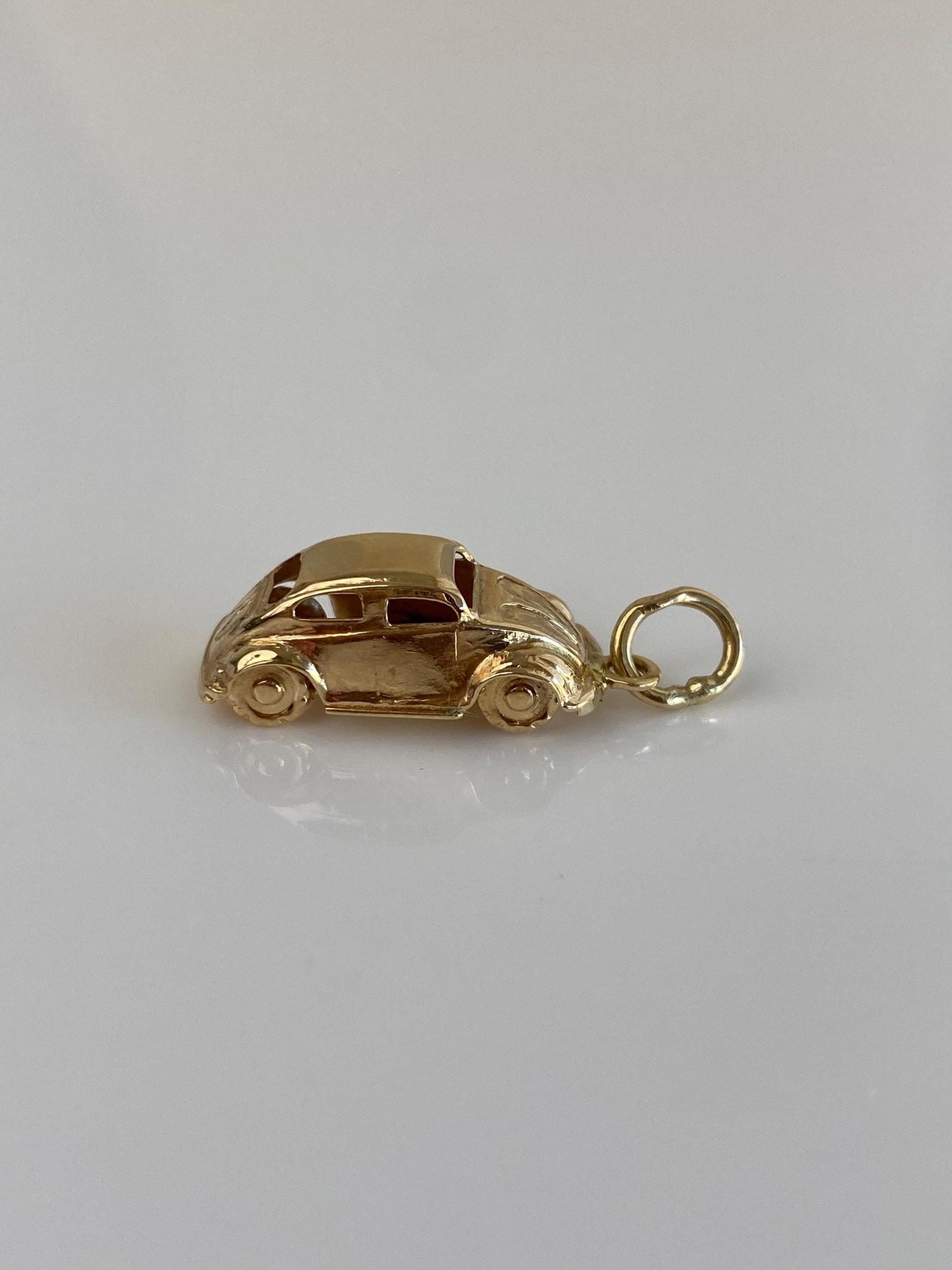 Vintage 14k Yellow Gold Bug Beetle Car Charm
