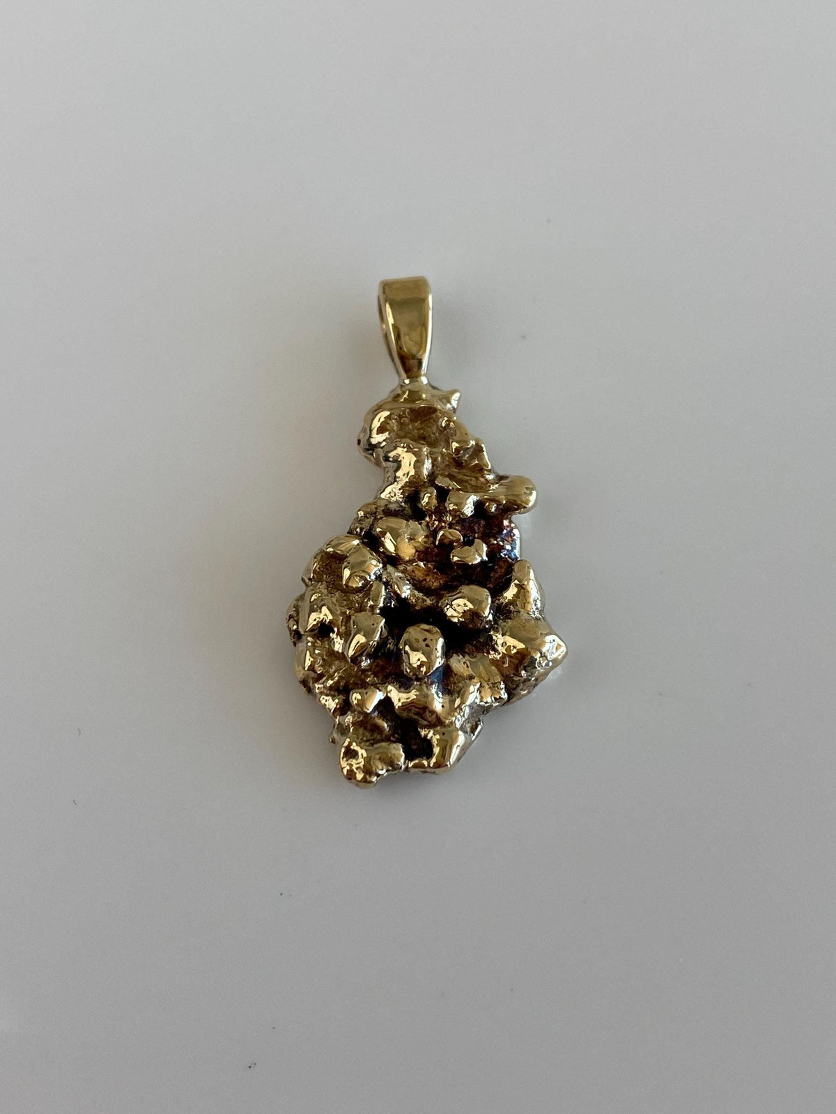 Vintage Solid 10k Yellow Gold Nugget Charm
