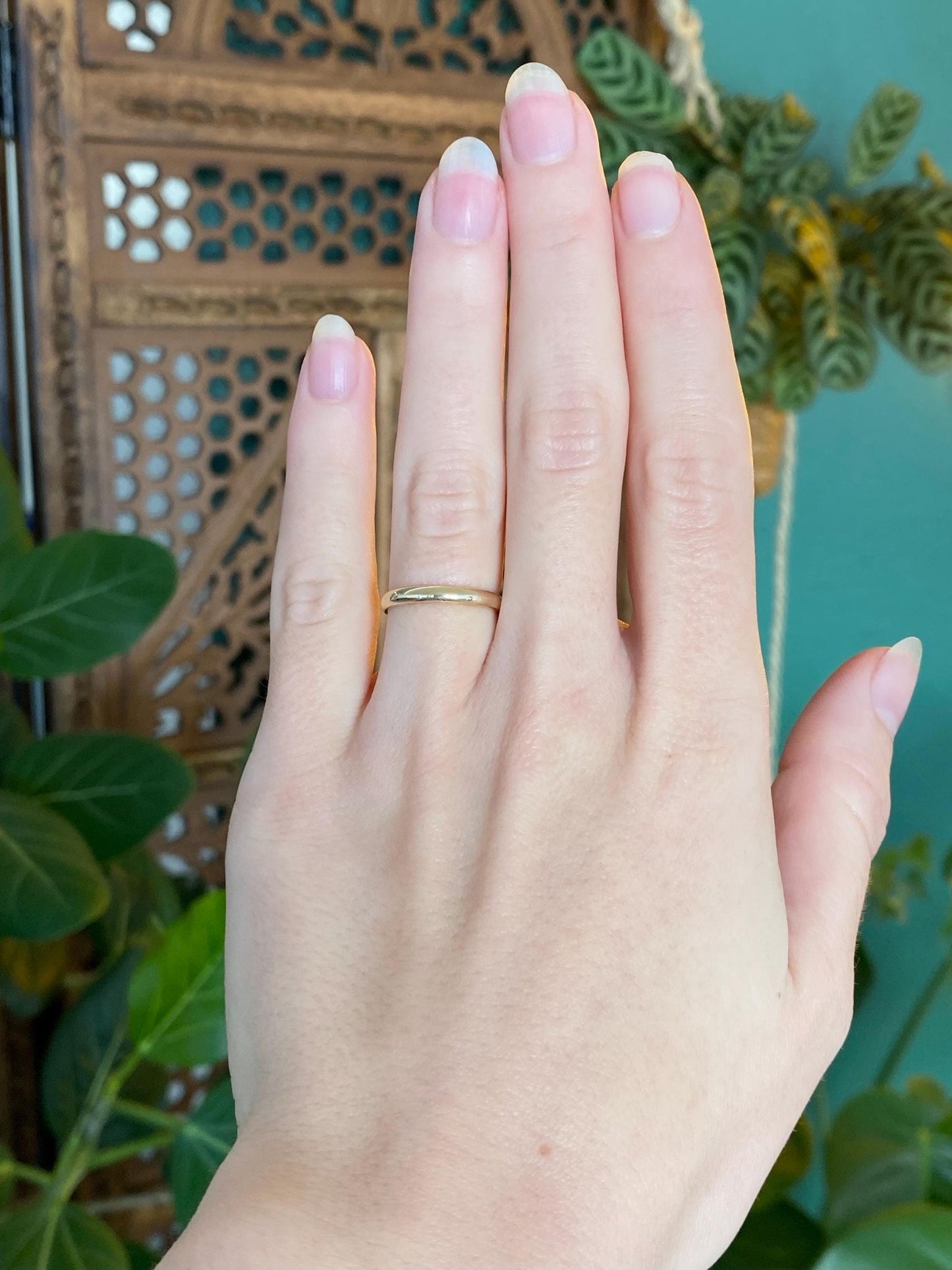 Vintage Solid 10k Yellow Gold Ring Band - Size 5