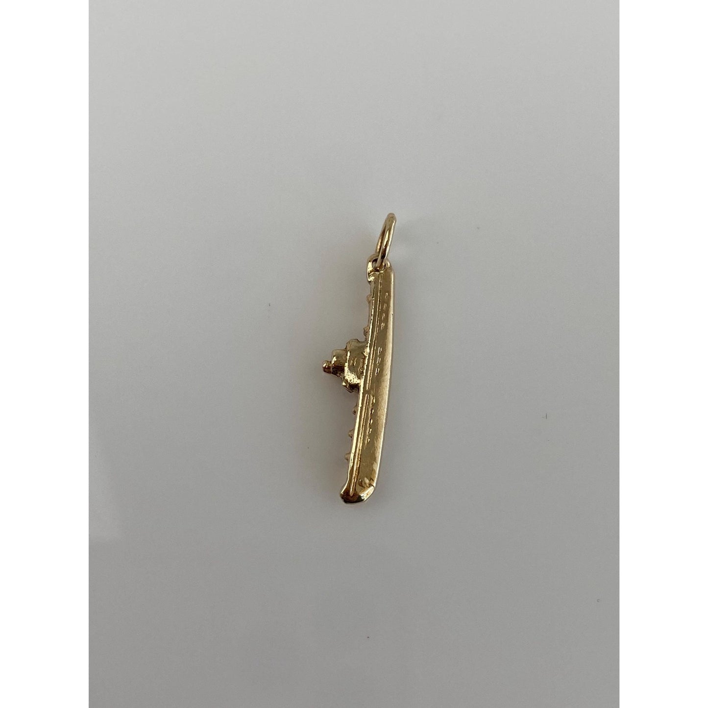 Vintage Solid 14k Yellow Gold Battleship Charm